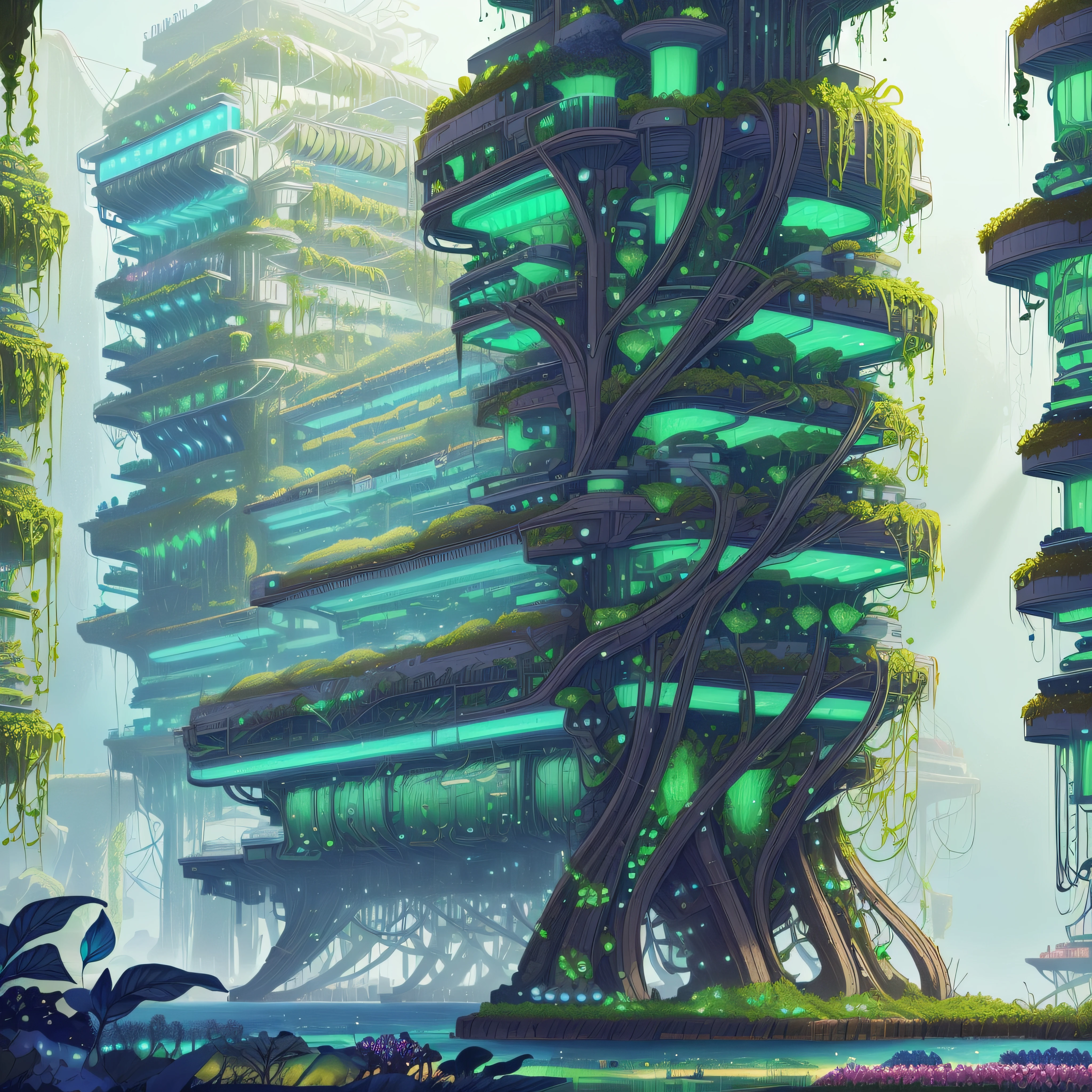 BiophyllTech,futuristic food production, harvesting fully organic algae at sea,ocean farms,bio tech, nautical, science vessels, fcPortrait