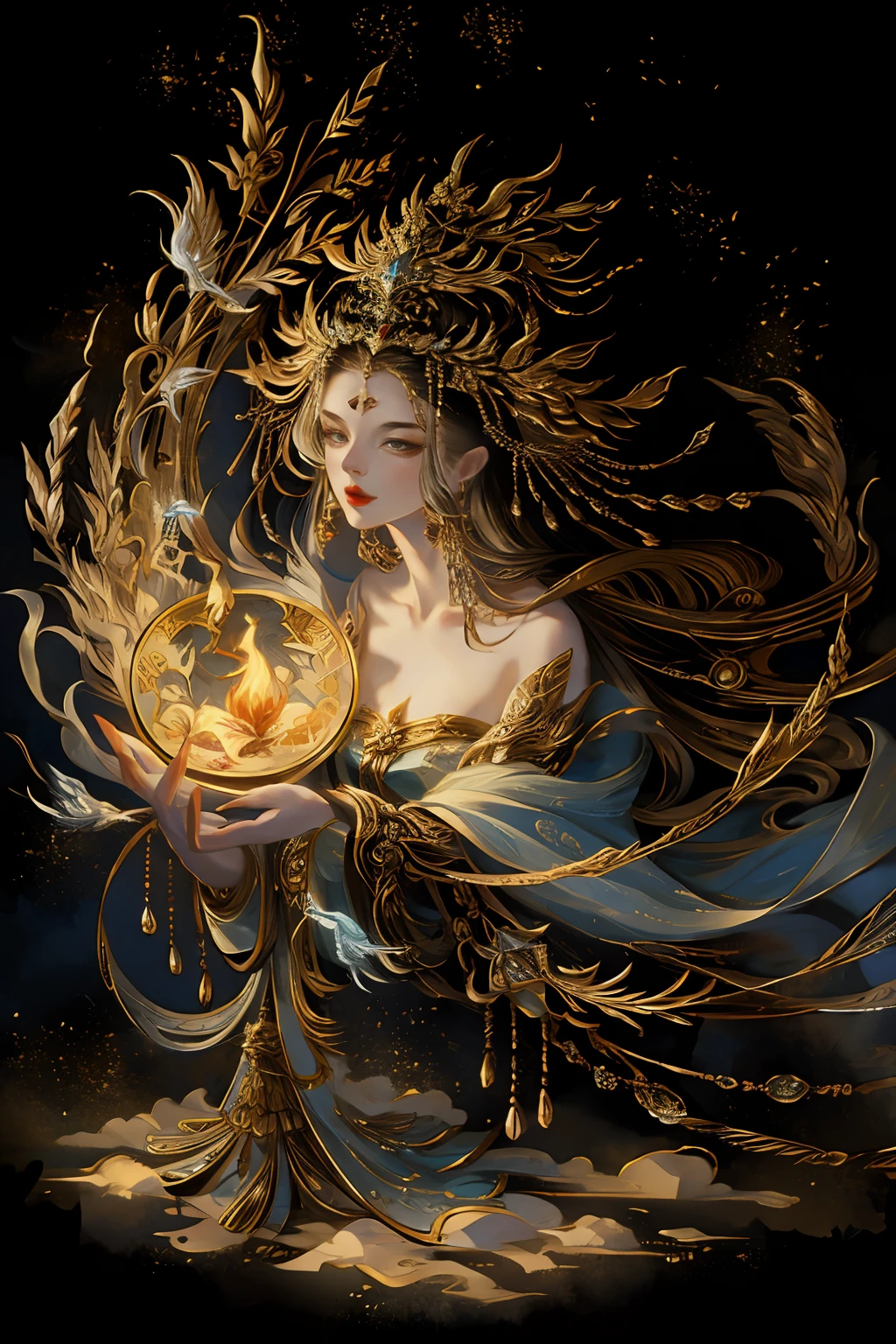 offcial art，goddess，（Extremely detailed）