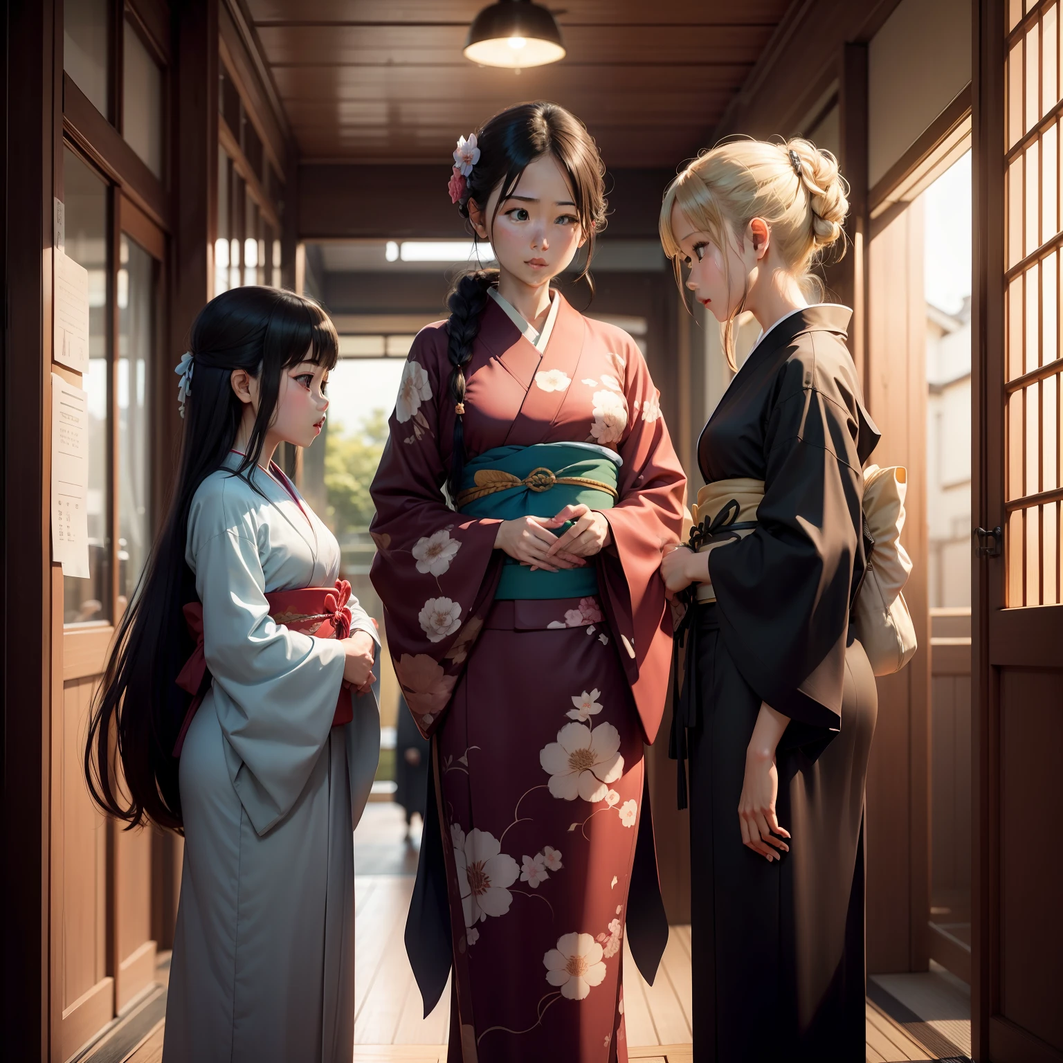 realisticlying、女の子 1 人、foreigner、kimono