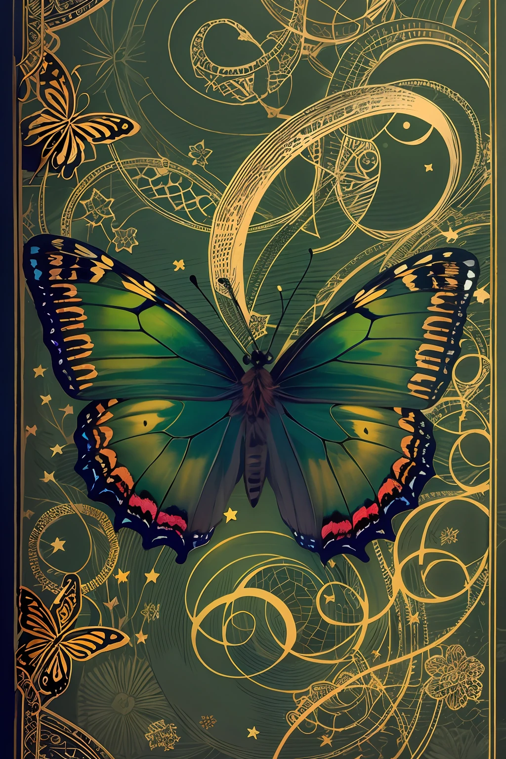 Ideas book cover with a dark butterfly