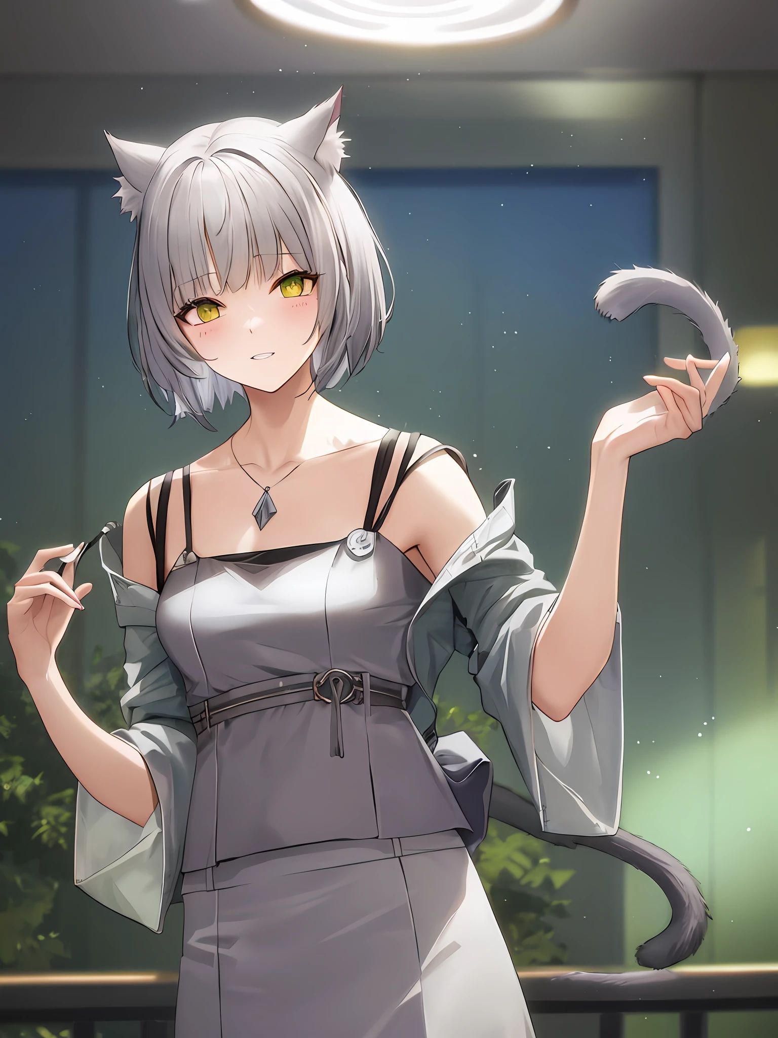Silver gradation cat