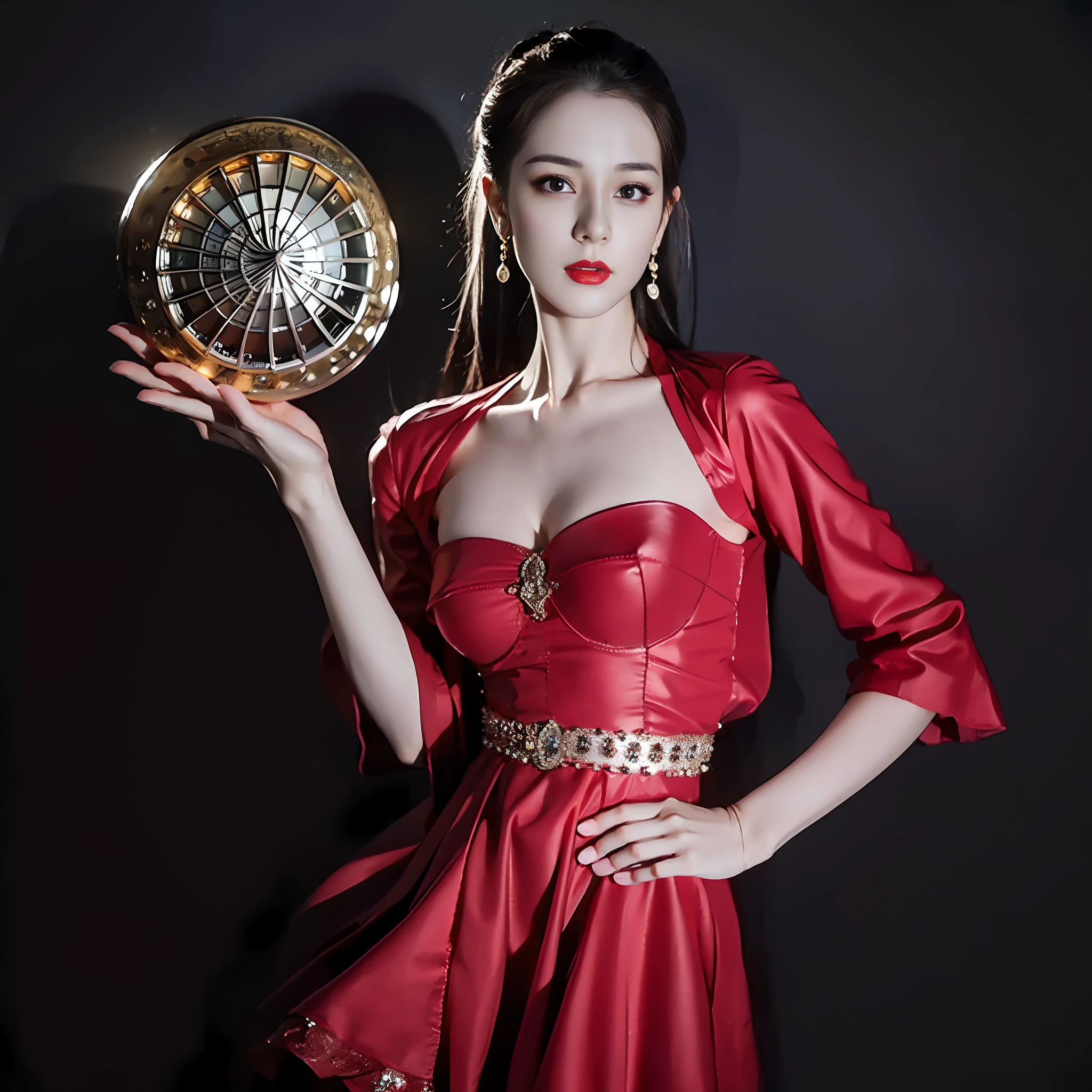 hiqcgbody, high detail RAW color photo, bodybuilding physique, (elegant, beautiful face), (skin detail), (oil: 0.6), (Tesla coil: 0.4), soft light, (side light: 0.8), shadow Projection, deep focus, shot with Leica 10772 MP, 85mm macro lens, F/8 aperture, film still, model (office ol, sexy), (extremely detailed face) (very detailed and expressive eyes), (((small_breasts, delicate big, exposed breasts, exhibitionist))), revealing clothes