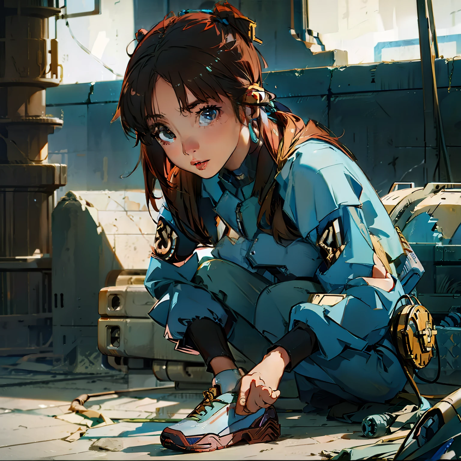 Female mecha wasteland fly