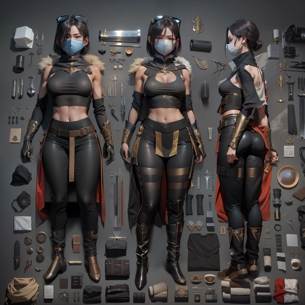 3 d model,New coffee products, arma, The sword, halter, Weapons of the future, 32K, Linen cloak, Top quality, Masterpiece:Faust,,1 , short detailed hair, thin fog, On your stomach, (tmasterpiece,k hd,hyper HD,16k),clutching a sword, buliding, Reflectors, bloods, Eastern Asia, Weapon focus, Skysky, brunette color hair, knifes, shorter pants, fumo, banya, The clothes ar, bandagens, sword sheath, Masks, 独奏