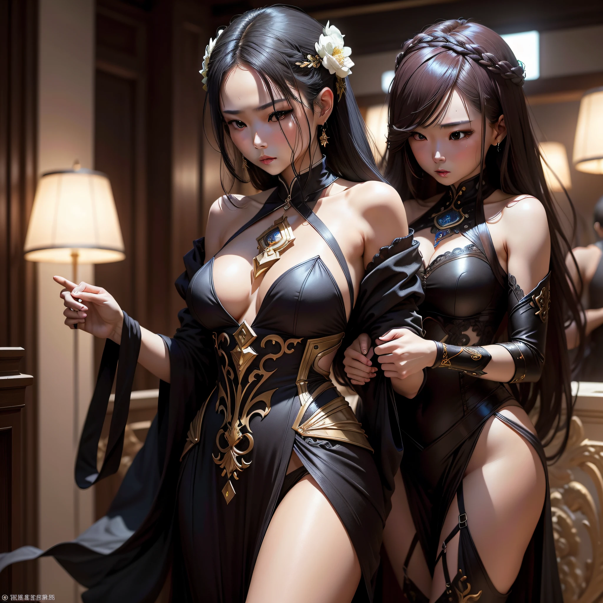 Deep feminine:These characters usually have a mysterious and restrained temperament。They may have cold expressions、Unique hairstyle and exquisite details。They may be thinkers、Strategist or tragic hero,Experienced many challenges and growth。