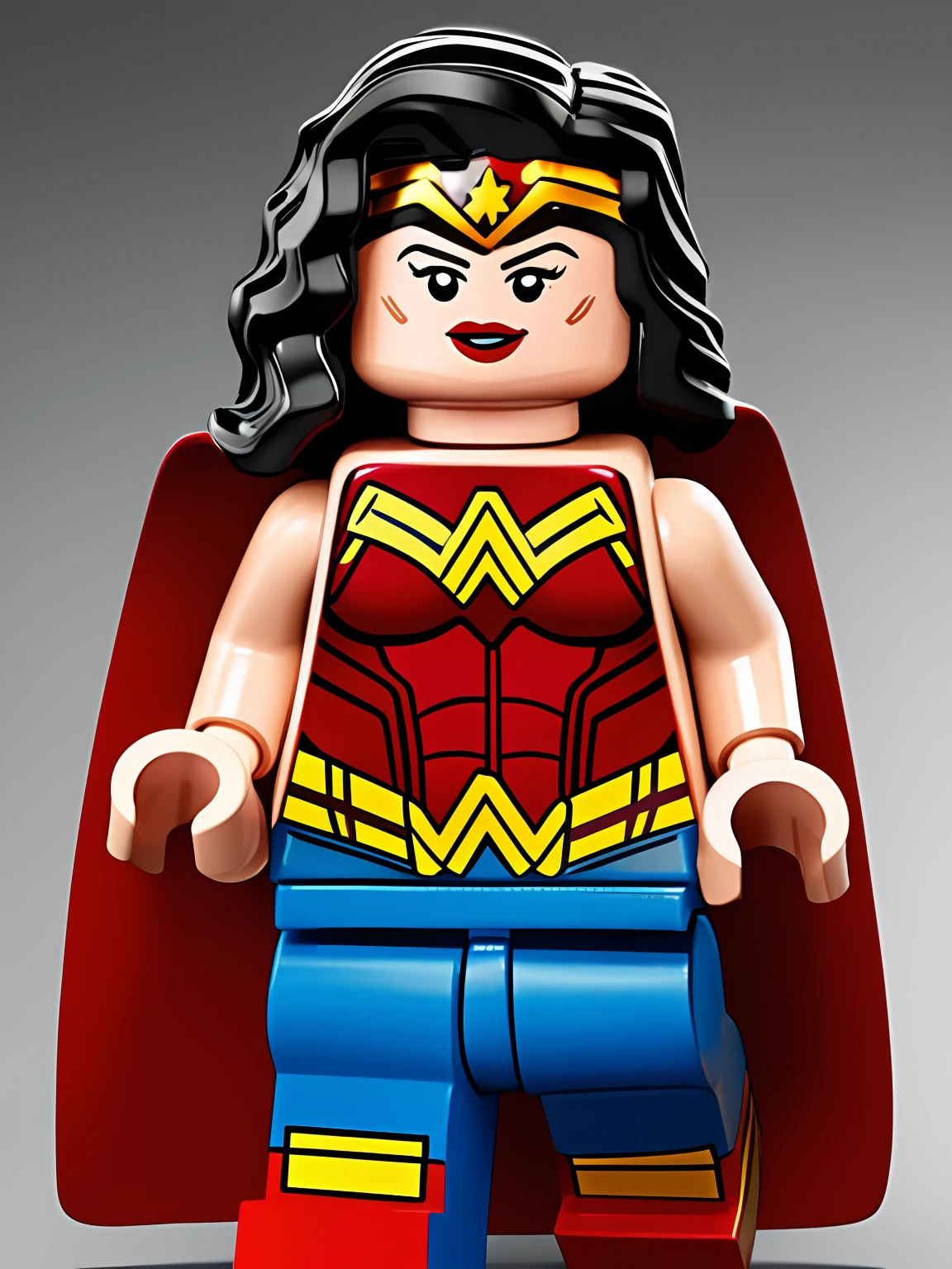 LEGO MiniFig, masterpiece, high detail, 8k, high detailed skin, 8k uhd, high quality, wonder woman action figure