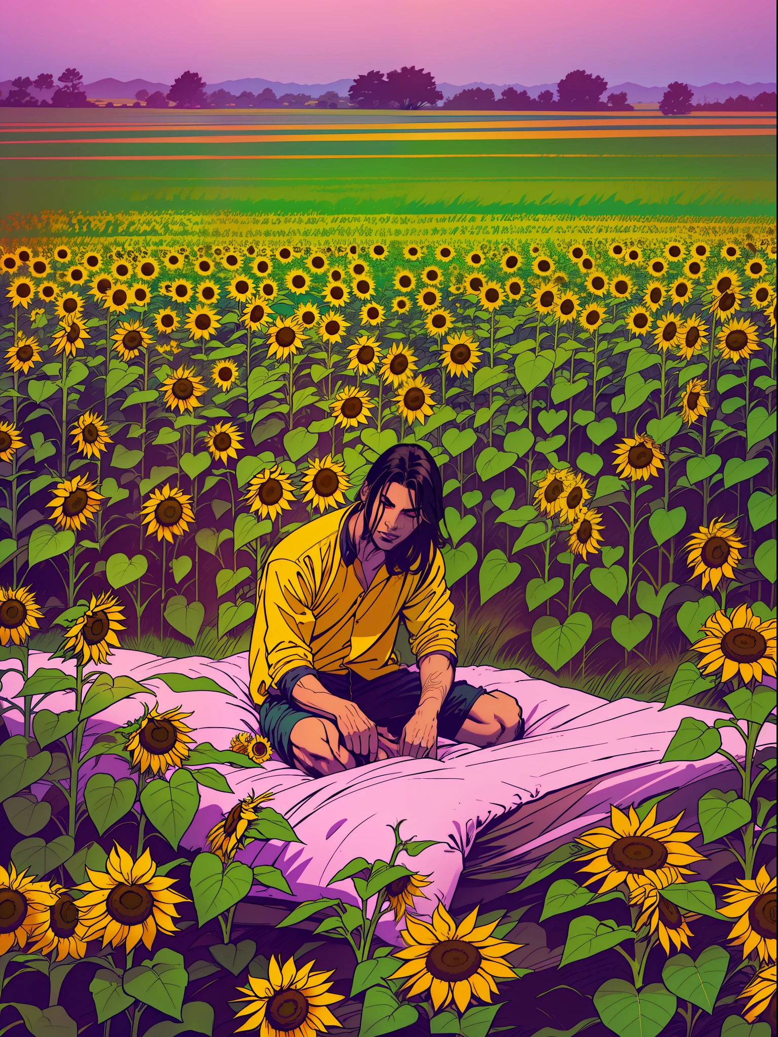 ela tem os cabelos brancos na altura do ombro, os olhos amarelos, ela usa camiseta preta , black pant, e botas de cano curto, e um sobretudo amarelo com capuz baixo, e sonha toda noite o mesmo sonho, She dreams that she is flying on top of her bed, e que seu gato preto possui voz humana, ela acorda toda vez no mesmo local, a field of sunflowers, and he always sees in his mind the silhouette of the most sinister young man, and these boys are in danger and every time ARYENDELL tries to help them the beautiful field of sunflowers, It starts to catch fire and opens a portal that sucks everyone in....., and at this crucial point in the dream Aryendell wakes up not knowing where he is. And what intrigues her most is that she never wakes up in the same place, and the most mysterious thing is that in one of the pockets of Aryendell's coat appear frachuras and sunflower leaves, sem falar no cheiro estranho que percorre suas roupas;.