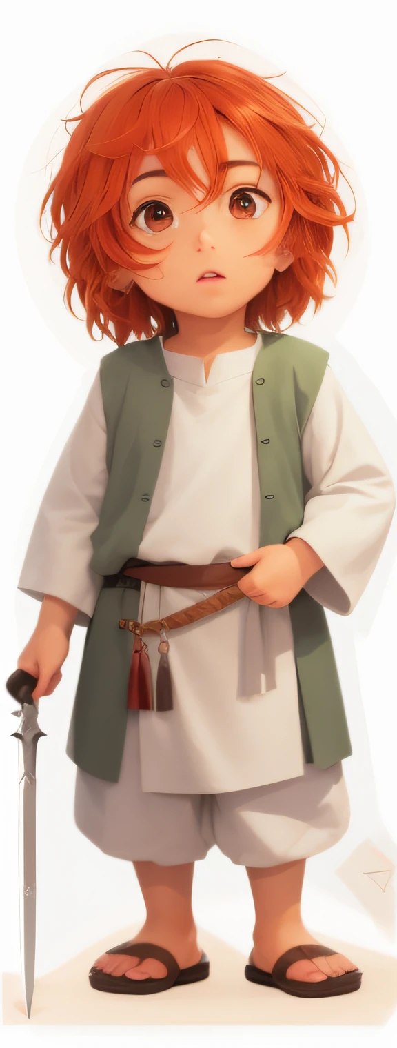 um desenho animado de um menino com cabelos ruivos e um , arte oficial do personagem, picture of a male cleric, Rabbt_character, um retrato do personagem, retrato de personagem de corpo inteiro, Retrato de corpo inteiro do personagem, official character illustration, arte detalhada do personagem, kvothe do nome do vento, dressed like a cleric, Retrato de personagem de corpo inteiro
