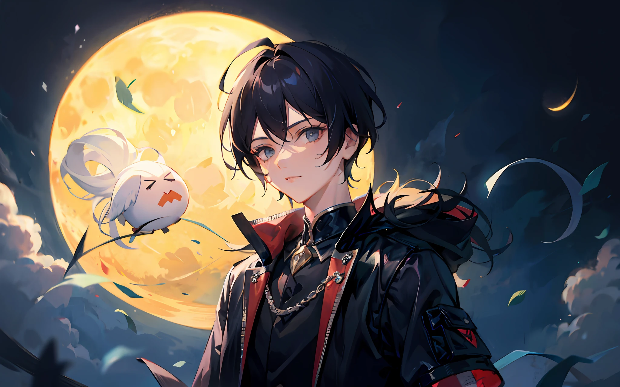Lonely Moon,A boy who looks like a woman