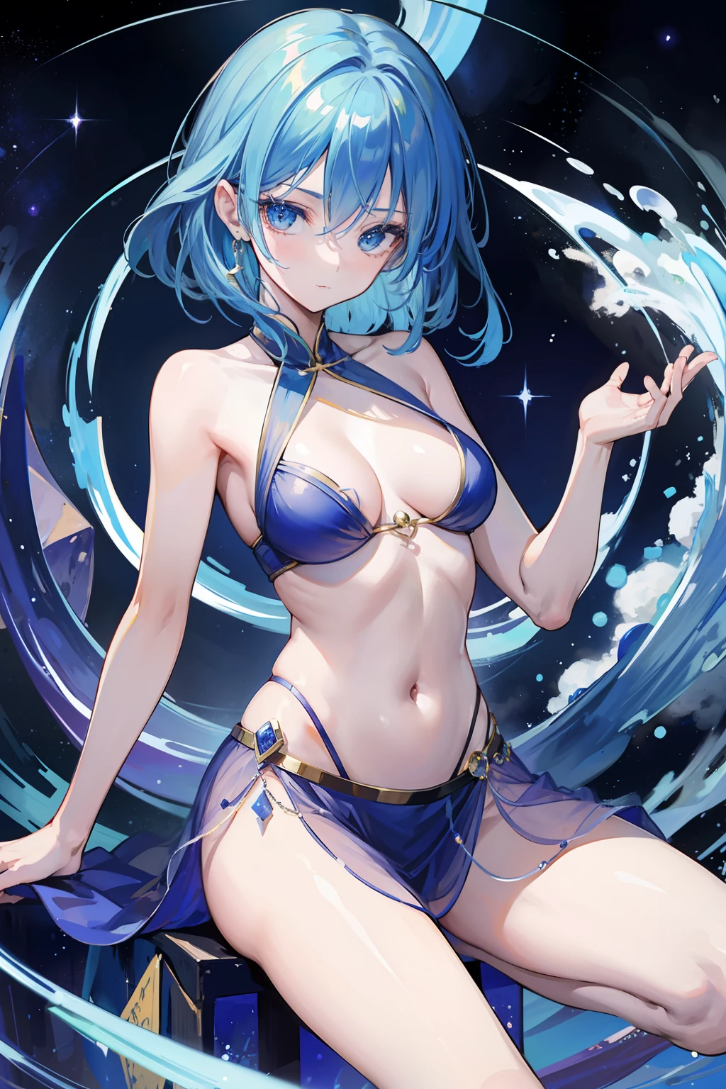 Hekatia lapis lazuli lazuli,touhou project,Floating in outer space