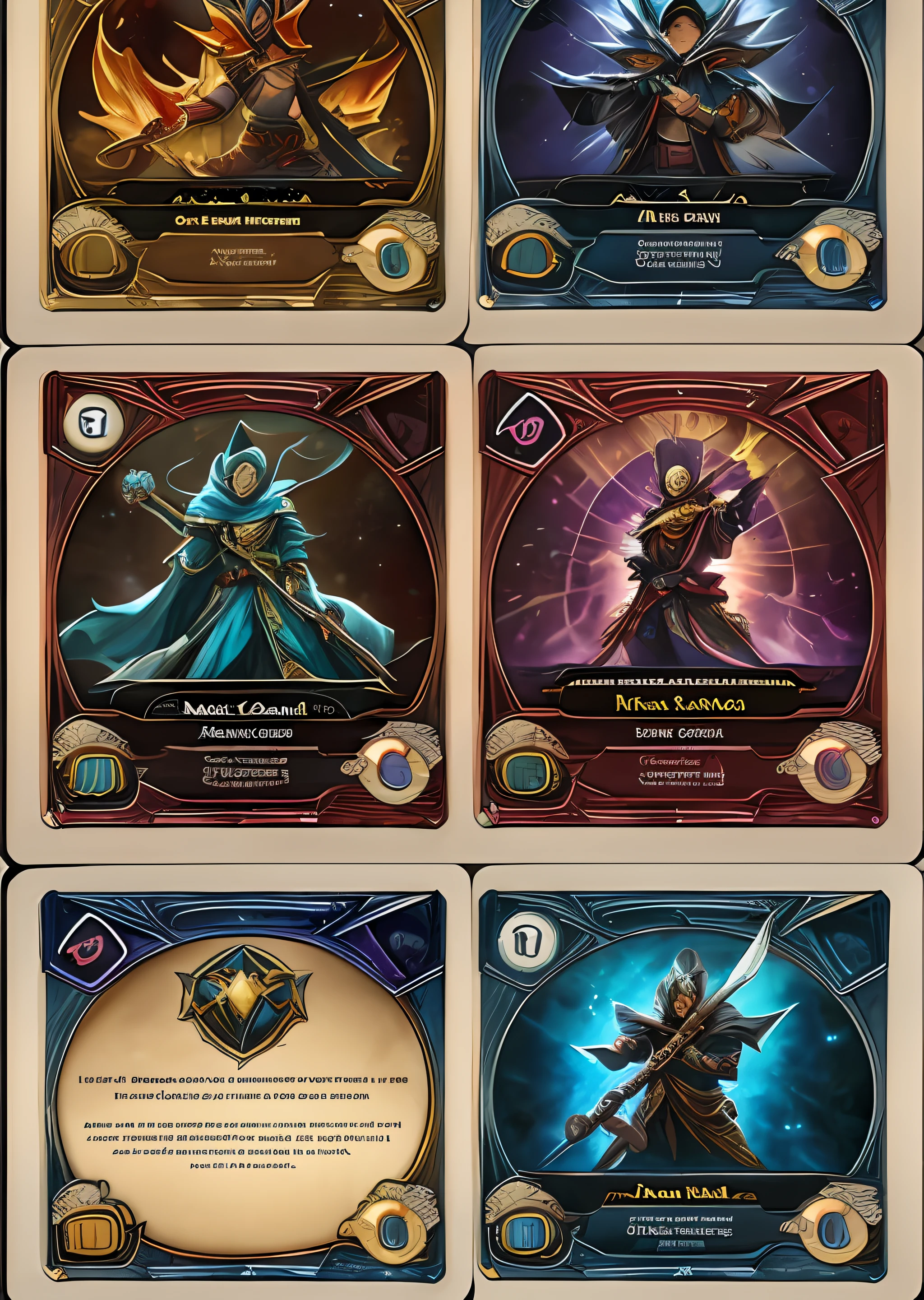 a highly detailed, Trading card game card, yugioh TCG, magic the gathering TCG, pokemon TCG, TCG, Card Design, Card Layout, Points, Atk, Def, Shield symbol, ornaments card, TCG ornaments, epic card layout, mitology.