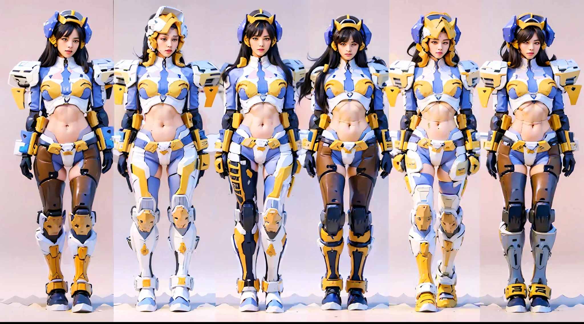 A female centaur,She is famous in the multiverse,She is both a female centaur, half human, half horse, half horse,It is also a female Yingzhao,Her image blends,The head, neck and shoulders of the horse are transformed into beautiful female humans, females, half-centaurs, half-horses, half-humans, half-humans, and human human upper bodies,and a chimera of a female half-horse with a beauty in the female body of the horse's belly,It's like a female human wearing a half-horse-like costume and making a seamless chimera,This chimerization is based on powerful futuristic technology。The ultra-wide-angle lens captures the image of her sleek and ethereal wings charging and leaping on the ionosphere。Her front half is a tall, sexy body with obvious feminine characteristics,Has K cup teardrop-shaped giant tit chest,Small man-waisted butterflies span long legs,The half-horse of the back half of the body is embedded in the front half of the body at the hip position,The horse-shaped half-horse torso form of the back half of the body is completely female and humanized,From the upper end of the sternum, the sexy bent dog style shape of the chest cavity embedded in the lower back position of the beauty body is placed transversely,Then there are the sexy beauty's horizontal waist and abdomen and straight hips,Her entire body has been completely feminized,Includes the half-horse part of the hind body,Mechanized armor covers the knee-shaped anti-joints and feet,And these parts are highly anthropomorphic,This gives her legs a graceful and slender line,She has four slender legs like a supermodel,Under the legs are skinny white feet dressed in Skyscraper Heels,Use Midjourney's advanced stroke tools and color palettes, as well as texture packs, model packs, and texture tools,Concentration,Femaleize all parts of her original equine physiologic appearance,And give these parts an ergonomic appearance,Finely treat the details of tight connections on the structure of the chest, abdominal cavity a