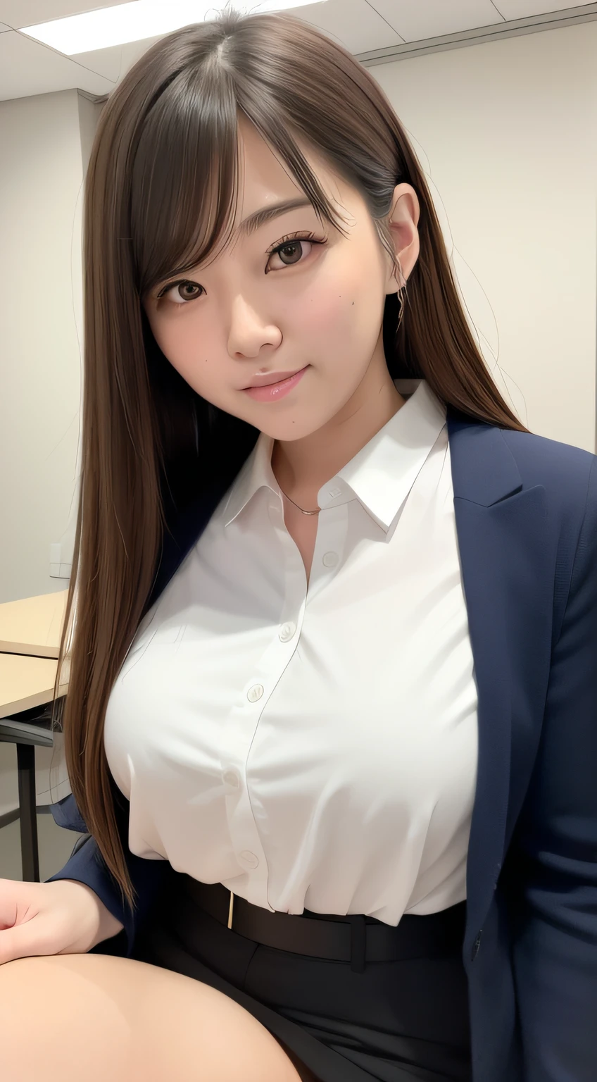 top-quality、masterpiece、ultra res、cute girl face、Office Lady、wears a suit、full bodyesbian、Famous actresses of Japan、very beautif、A sexy