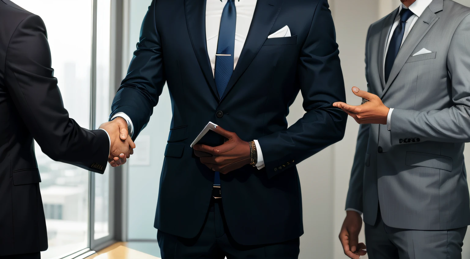 handshake,Three men,Business suit,Business