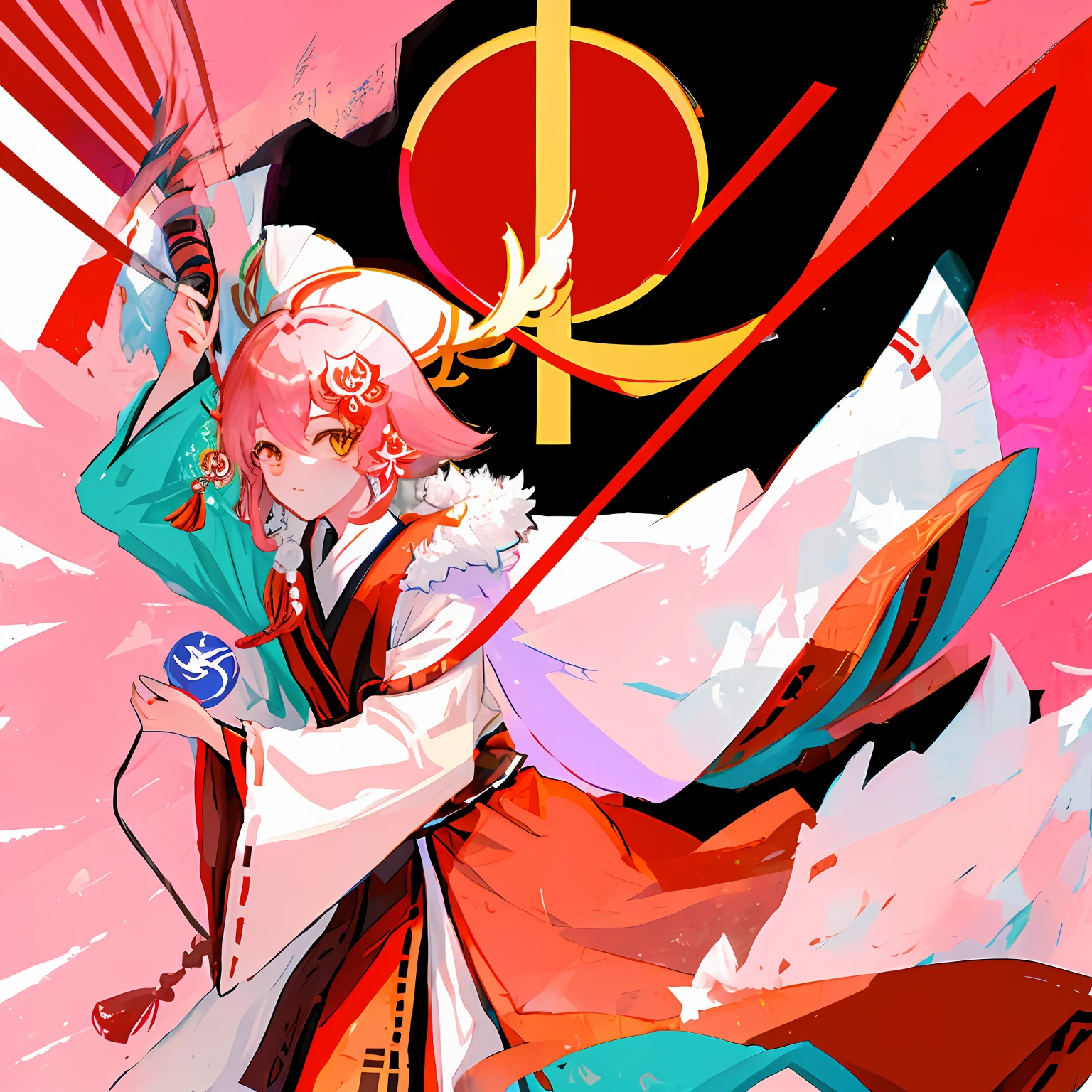 Pink Fur Yae Miko Fox Avatar Lop Quadratic