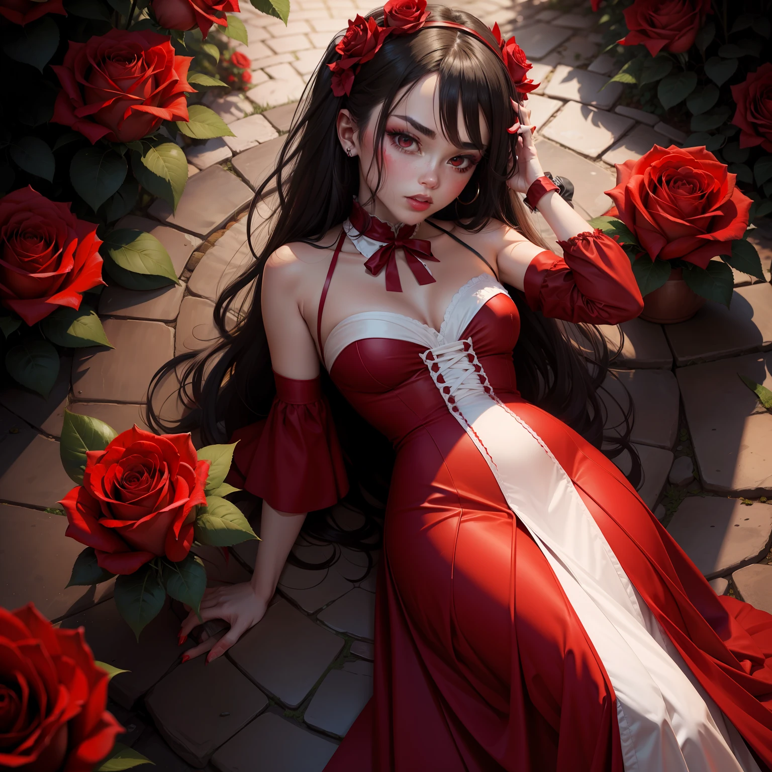 Vivid roses Blood red