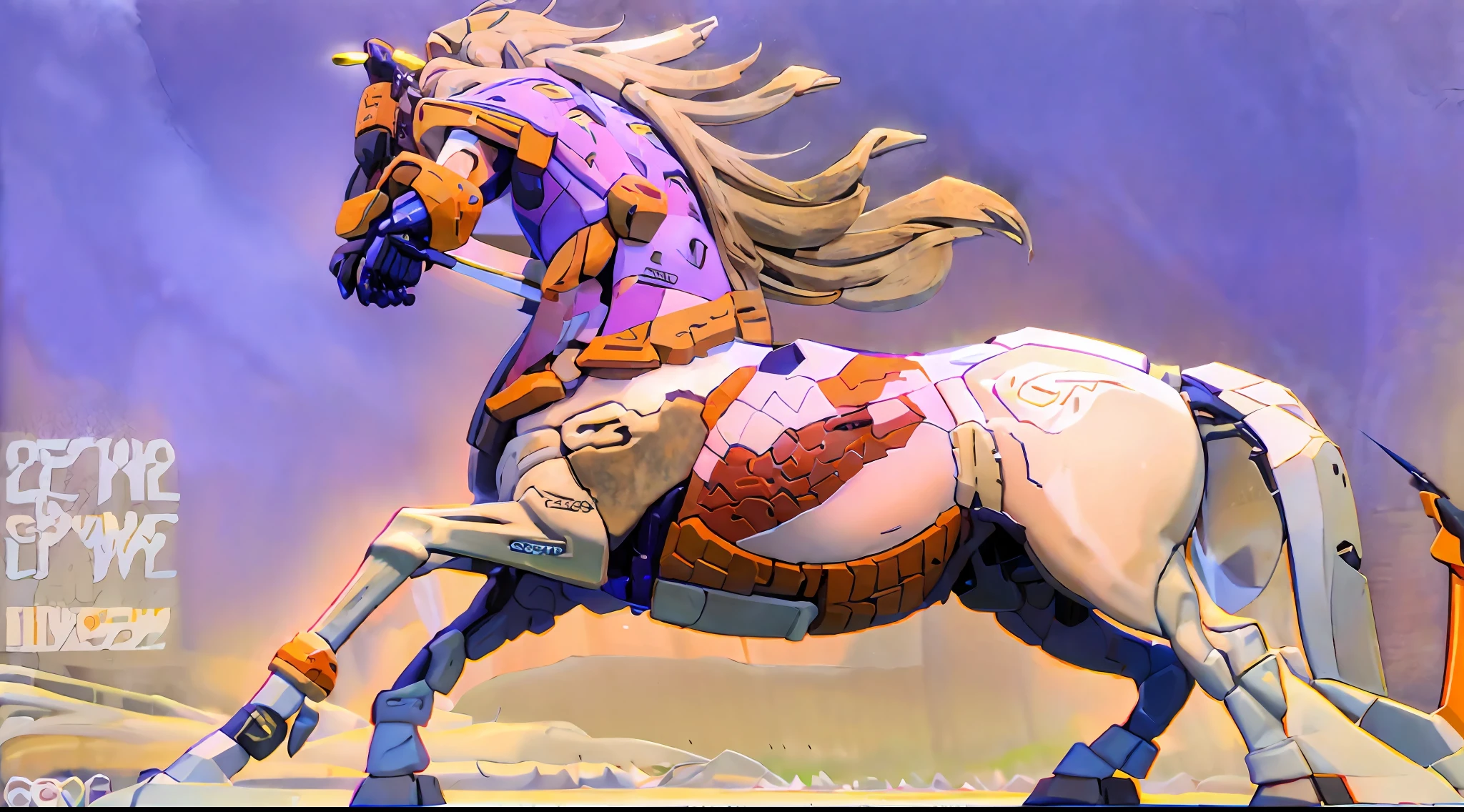 A female centaur，She is famous in the multiverse，She is both a female centaur, half human, half horse, half horse，It is also a female Yingzhao，Her image blends，The head, neck and shoulders of the horse are transformed into beautiful female humans, females, half-centaurs, half-horses, half-humans, half-humans, and human human upper bodies，and a chimera of a female half-horse with a beauty in the female body of the horse's belly，It's like a female human wearing a half-horse-like costume and making a seamless chimera，This chimerization is based on powerful futuristic technology。The ultra-wide-angle lens captures the image of her sleek and ethereal wings charging and leaping on the ionosphere。Her front half is a tall, sexy body with obvious feminine characteristics，Has K cup teardrop-shaped giant tit chest，Small man-waisted butterflies span long legs，The half-horse of the back half of the body is embedded in the front half of the body at the hip position，The horse-shaped half-horse torso form of the back half of the body is completely female and humanized，From the upper end of the sternum, the sexy bent dog style shape of the chest cavity embedded in the lower back position of the beauty body is placed transversely，Then there are the sexy beauty's horizontal waist and abdomen and straight hips，Her entire body has been completely feminized，Includes the half-horse part of the hind body，Mechanized armor covers the knee-shaped anti-joints and feet，And these parts are highly anthropomorphic，This gives her legs a graceful and slender line，She has four slender legs like a supermodel，Under the legs are skinny white feet dressed in Skyscraper Heels，Use Midjourney's advanced stroke tools and color palettes, as well as texture packs, model packs, and texture tools，Concentration，Femaleize all parts of her original equine physiologic appearance，And give these parts an ergonomic appearance，Finely treat the details of tight connections on the structure of the chest, abdominal cavity a