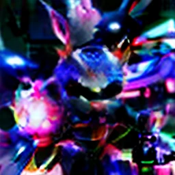 there is a rabbit with glowing eyes and a suit on, cyborg jackalope cyberpunk, electrixbunny, rabbit warrior, wojtek fus, rabbt_character, rabbit robot, bunnypunk, anthropomorphic rabbit, epic scifi character art, cyberpunk pikachu, epic sci-fi character art, epic sci - fi character art, alice in wonderland cyberpunk