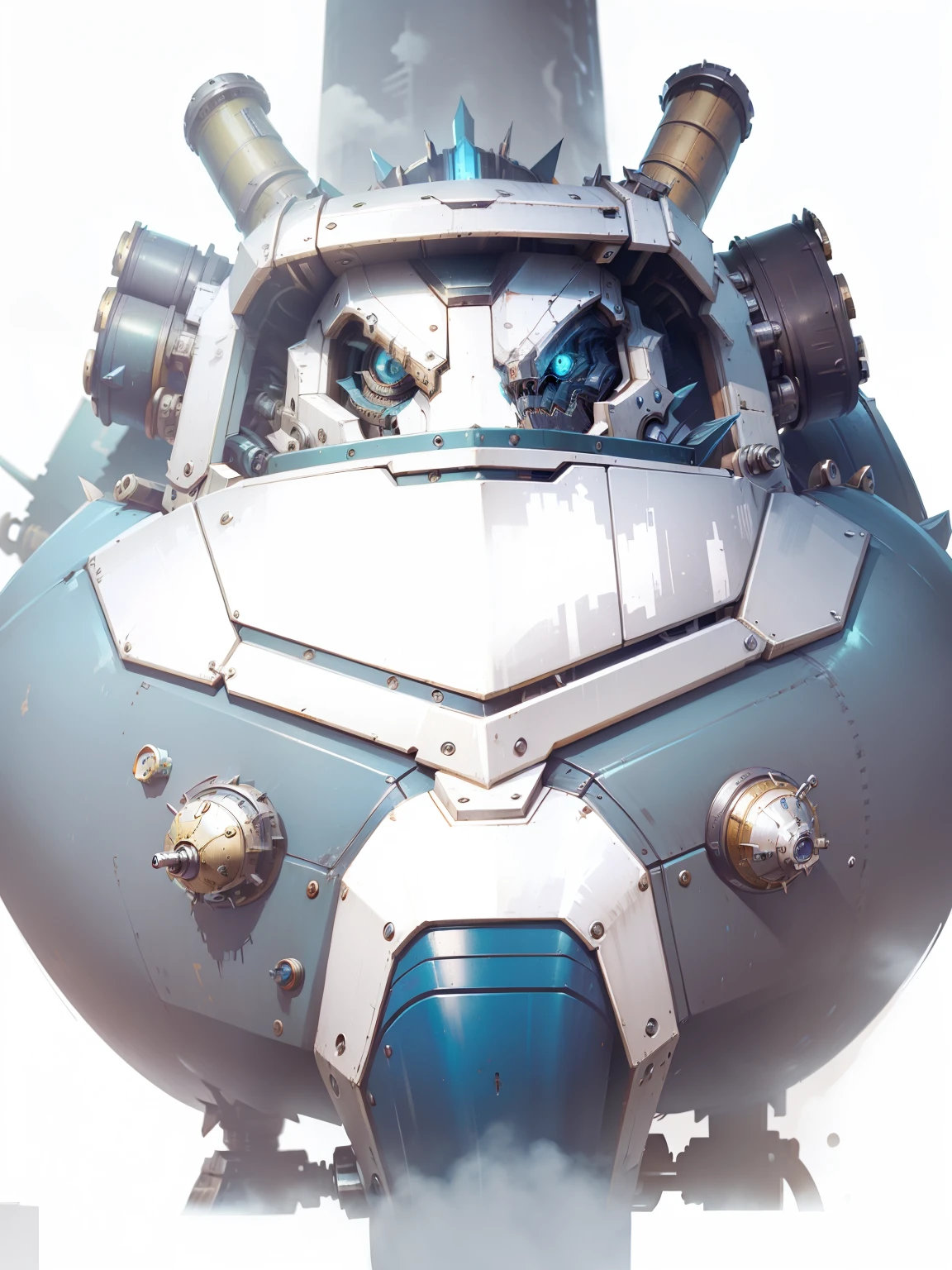 Mechanical dragon,cyber punk perssonage,steampunc,Abundant equipment