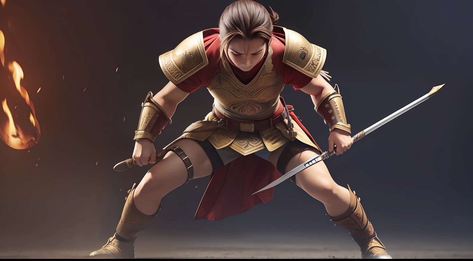 A warrior feels great pressure and fear and is unwilling to give up