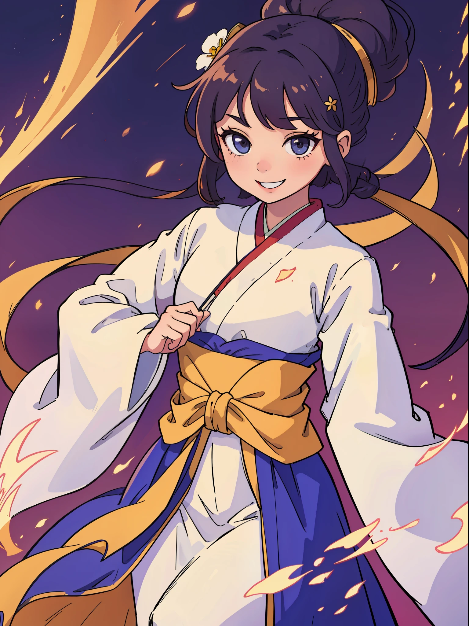 A girl in a gorgeous costume,ssmile,Hanfu