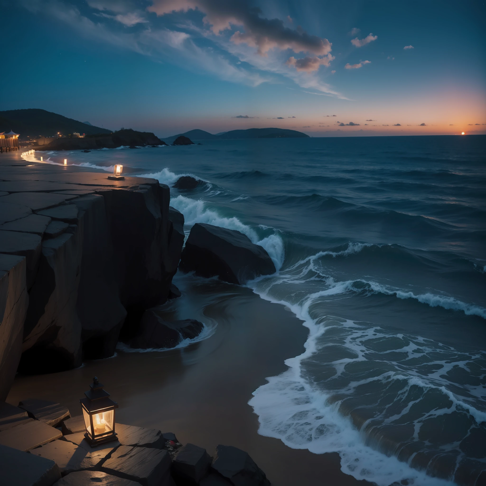 Summer Night Sky and Sea stele