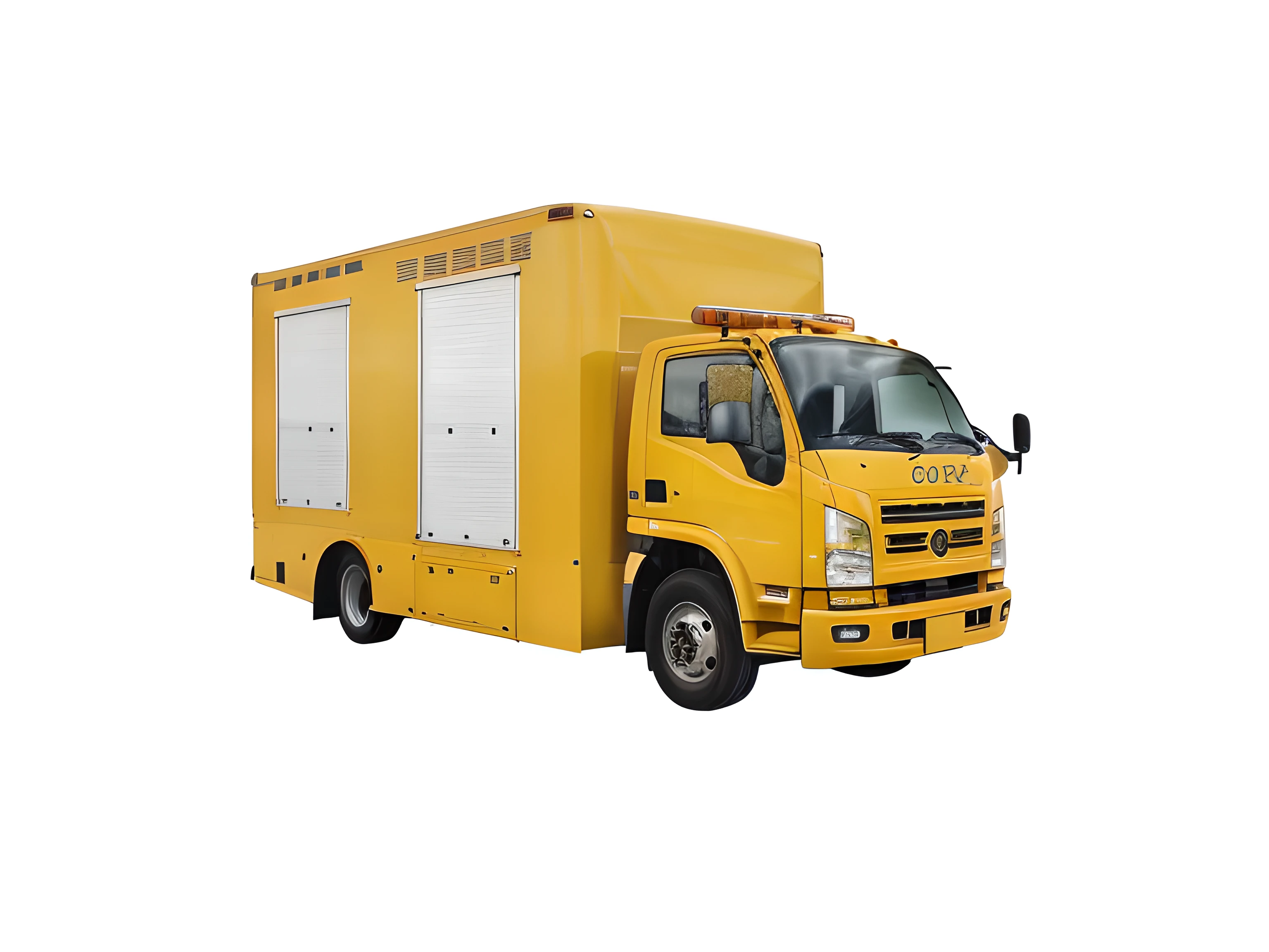 Yellow truck，trucks, full device, , vehicle, HSL, Energetic, Dynamic, multiple, single body, 105mm, 1 0 5 mm, 120mm, 1 2 0 mm, 4 8 0 p, 480p, 4l, efficiently，industrial style，Door mania modification，Technologie