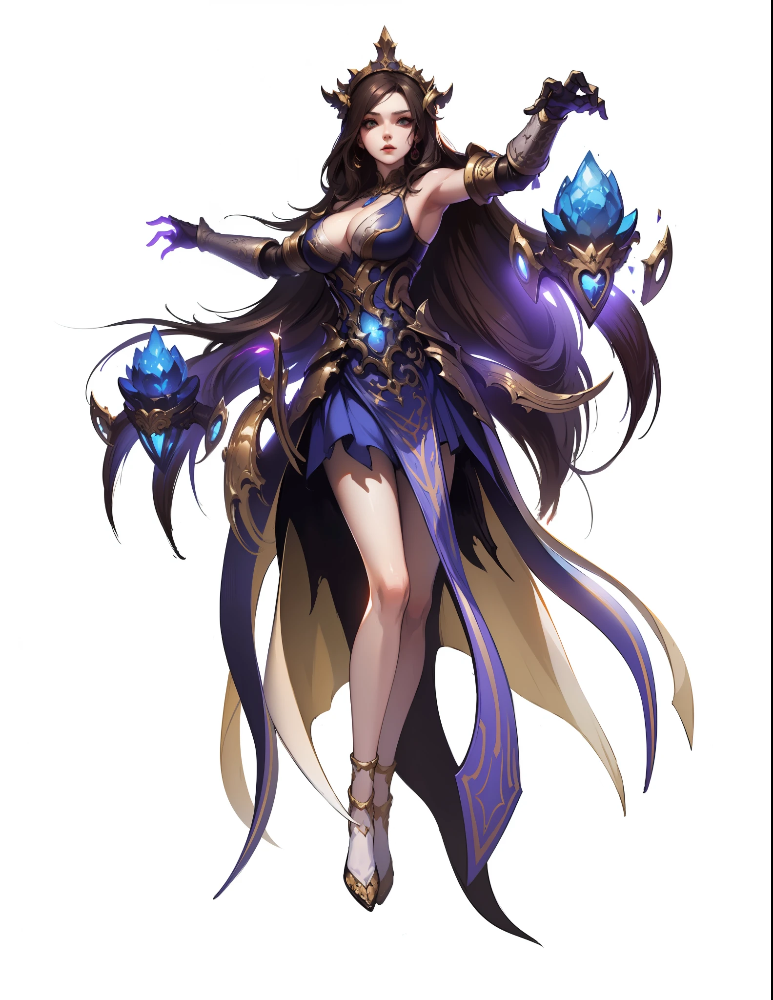 epic exquisite character art, rossdraws 1. 0, inspired by Jules Chéret, cushart krenz key art feminine, fantasy character, digital fantasy character, fantasy character art, character artwork, stunning character art, video game character art, holy cyborg necromancer girl