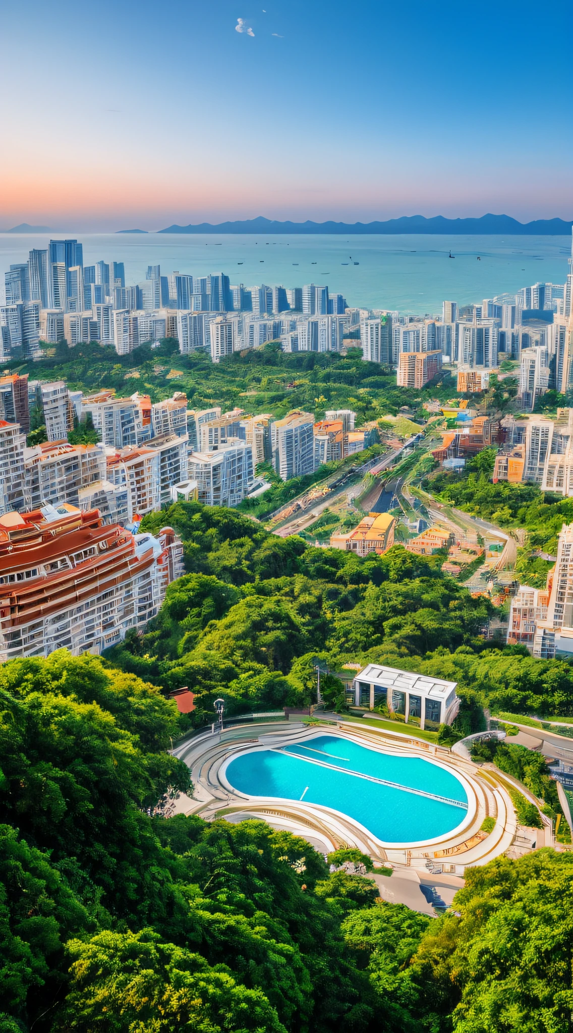 tmasterpiece,Ultimate quality,CG unity 8k wallpaper,Super delicate,Beautiful skies and clouds,Rich natural scenery,Gulangyu Island, Xiamen,Close-up display,Nowhere to be seen,Excellent view,A long-won photo contest,Background bokeh,The depth of field is full,HDR high dynamics,True restore,iintricate,Attention to detail,Dramatic,The perfect presentation of Midjourney's artistic style。