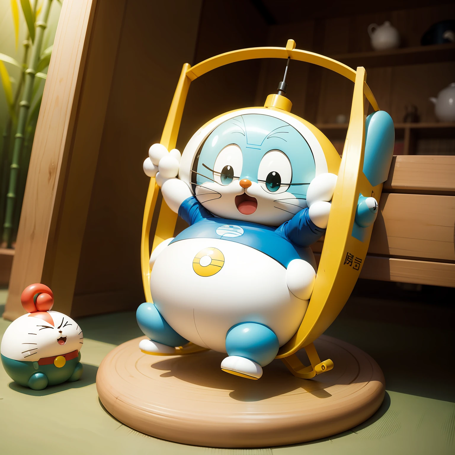 Doraemon fat cute bamboo copter