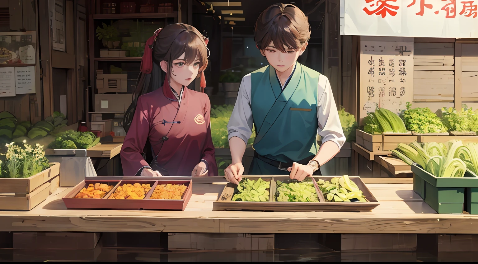 人物:
Chen Jianghai(male people)
Wife Lin Wanqiu(femele)
Scenes:
Maintenance workshop:Chen Jianghai carries out maintenance work,Make money slowly。
Market:Chen Jianghai went to Yangqiaokou vegetable market to buy ingredients。