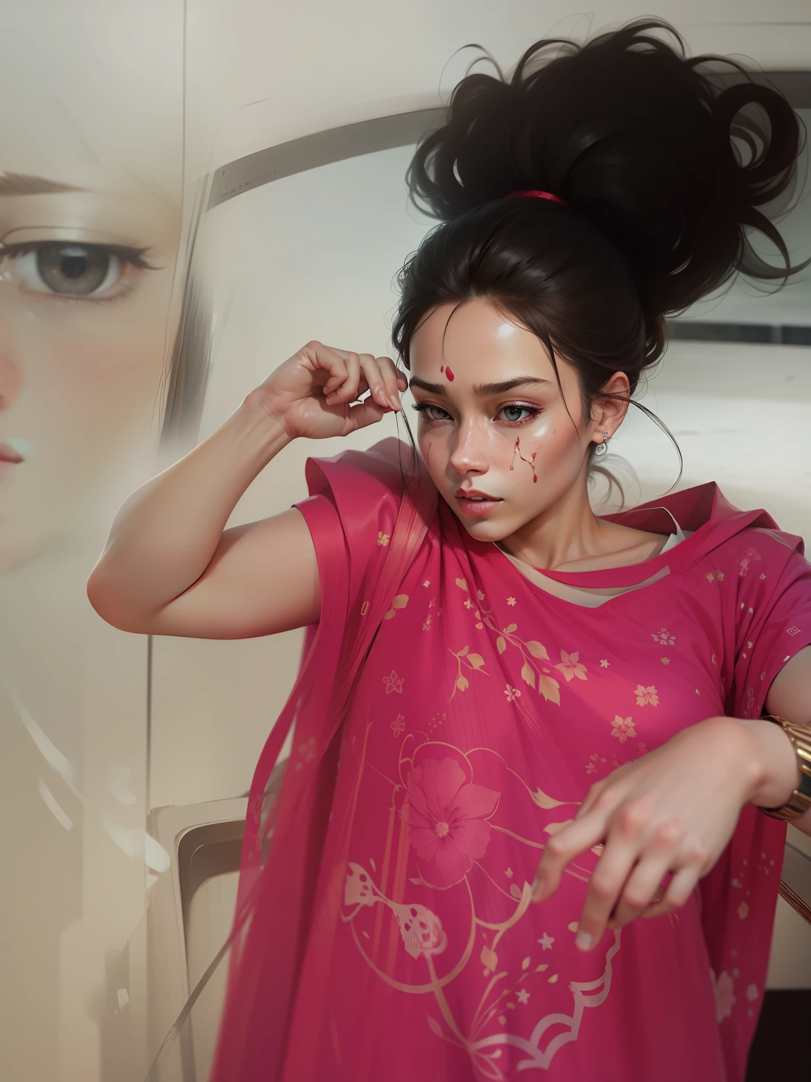 Background change realistic face