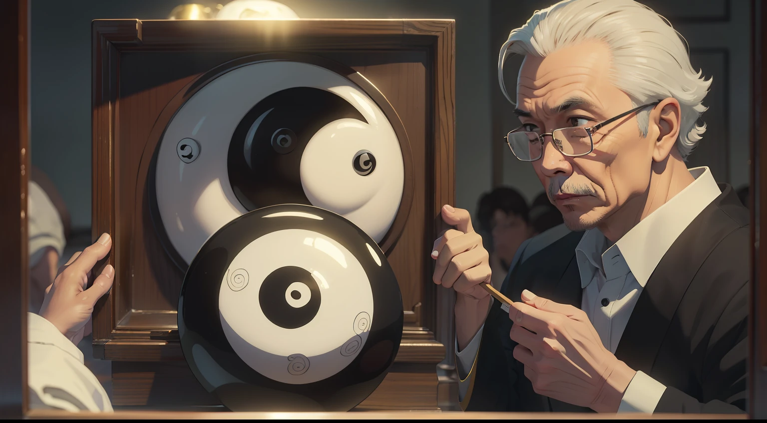The son found Mr. Yin Yang,Rebury the father