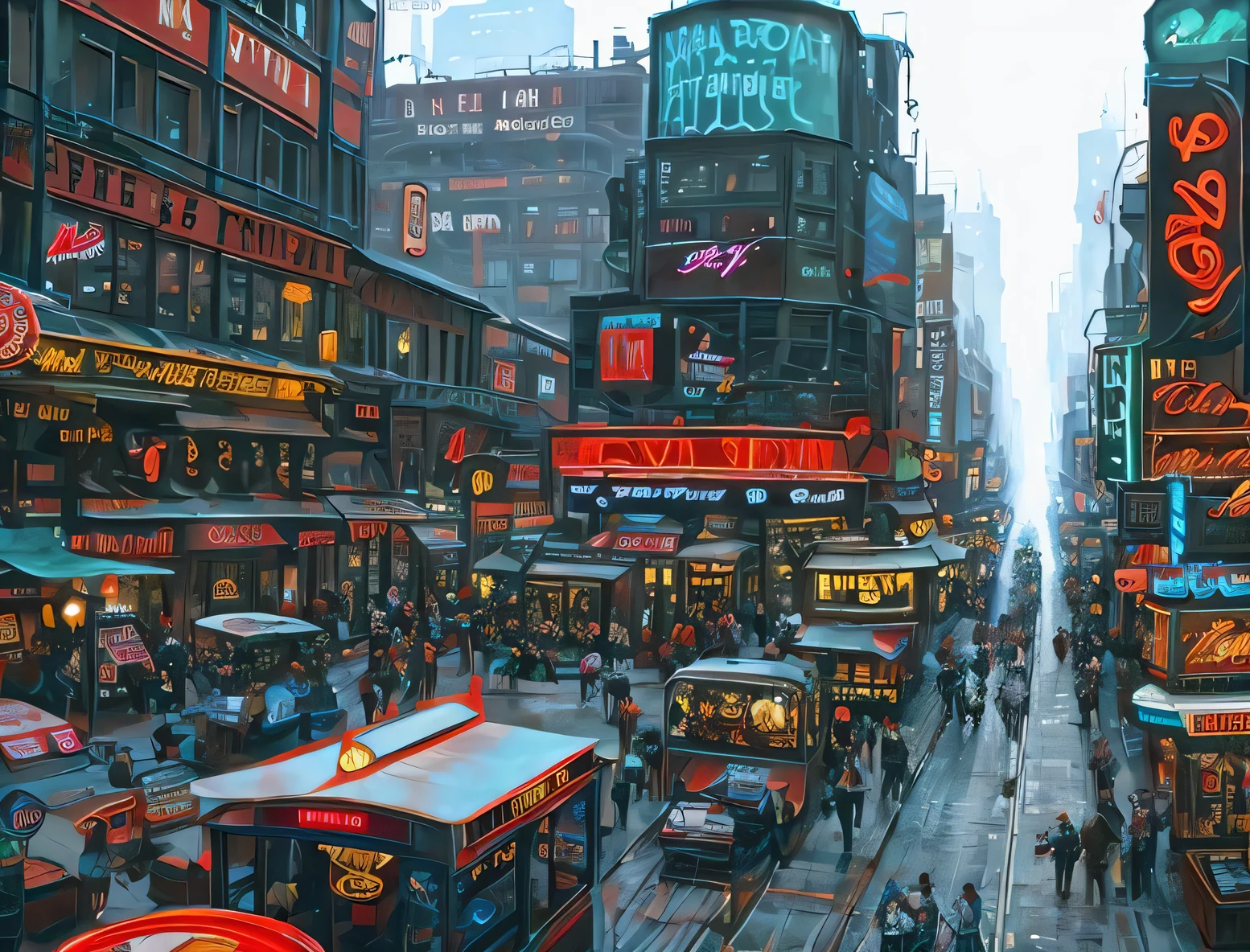 city street, atompunk