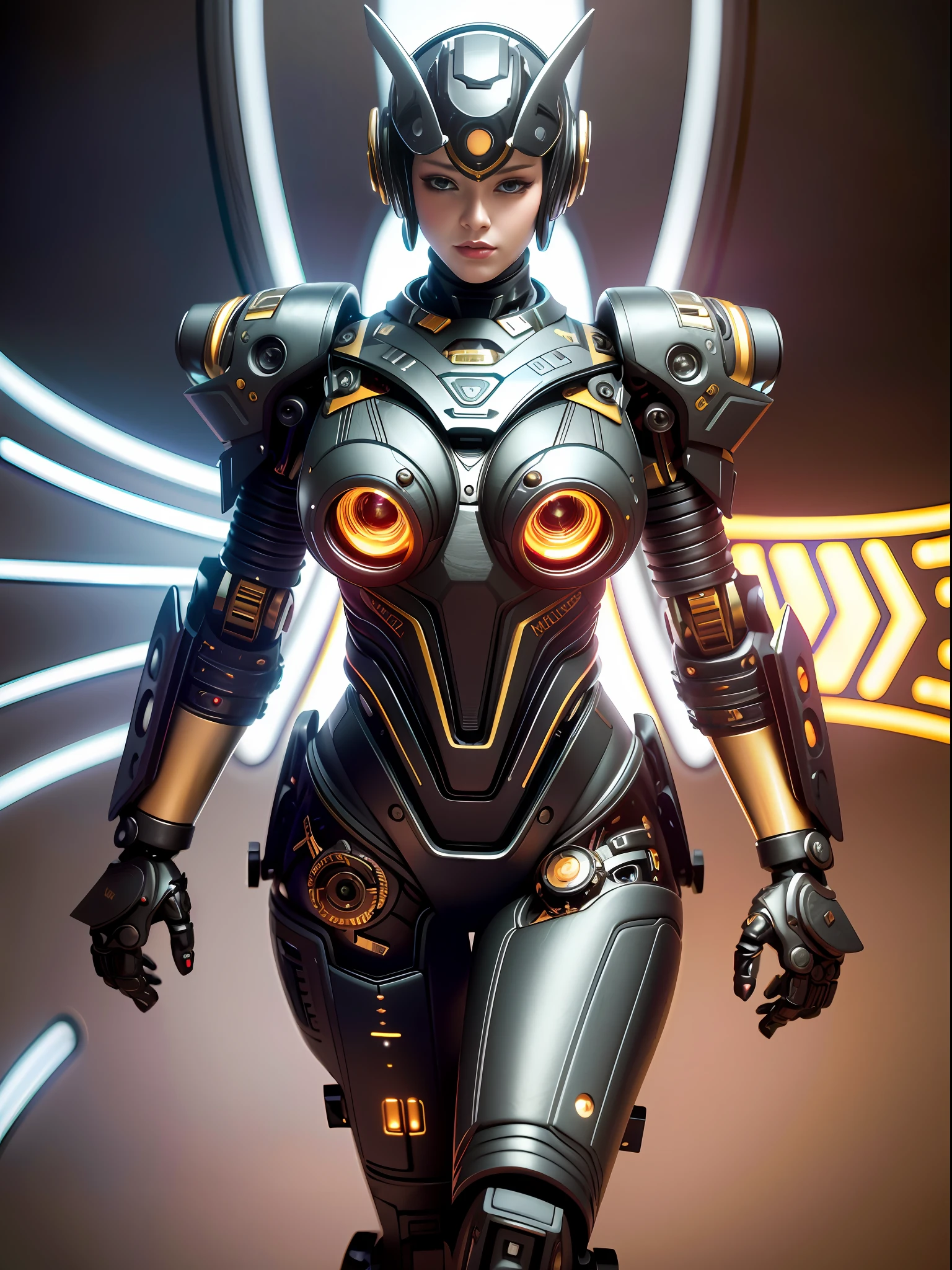robot, steampunk female android, full body, (surreal::2) big yellow rubber::4 boots::4, space command room::2, High quality, trending art, Trending on Artstation, Sharp focus, Studio photo, Intricate details, Highly detailed, UHD, HDR, 8k, ((masterpiece)) spaceship, sci - fi film still erotic::2, voluptuous, sensual, sexy, romantic, BDSM, moody and melanchonic atmosphere, nikon d850 film, stock photograph 4 kodak portra 400 camera f 1.6 lens, rich colors hyper realistic