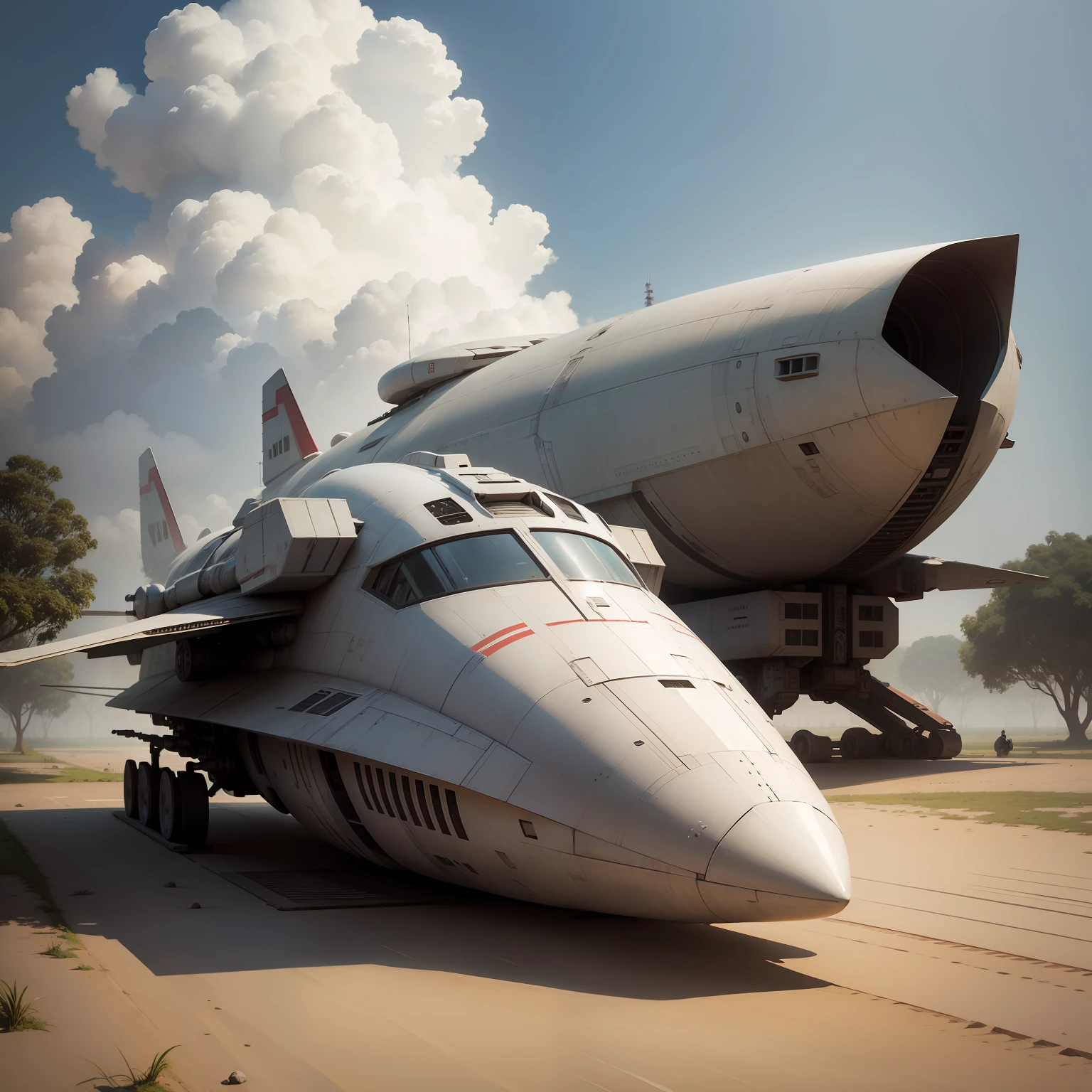 realistic,spaceship in Bangladesh,village sci-fi