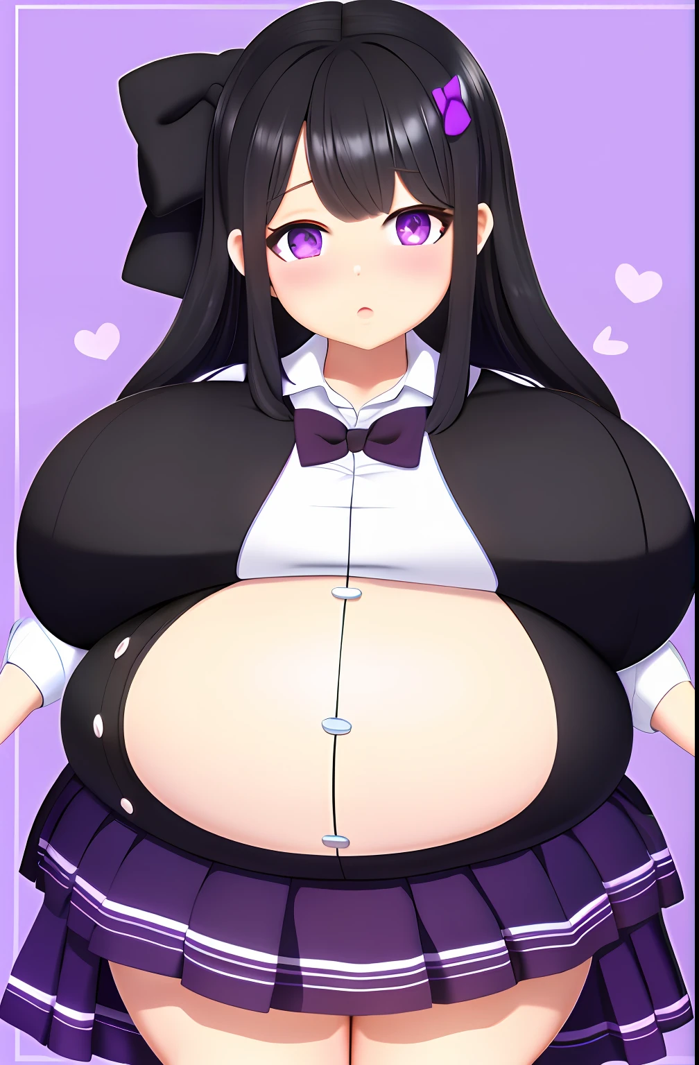 Hair Bow, black hair,Big Baby Bump pregnant, School girl, Big boobs, nipple, cum,16 years girl, Big pregnant Belly, Big Pregnant girl, Largest Belly of Pregnant, Huge Pregnancy Belly, purple eyes