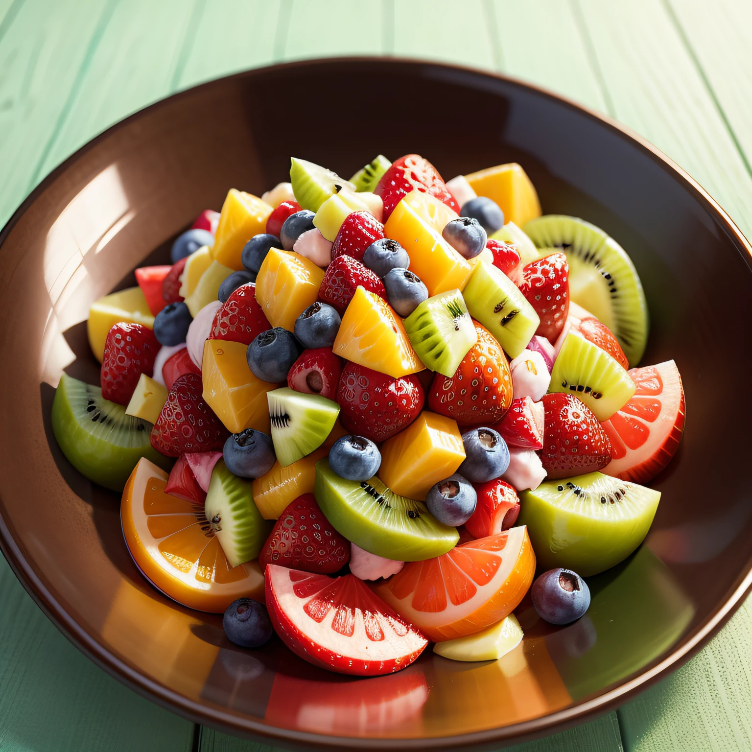 Colorful fruit salad
