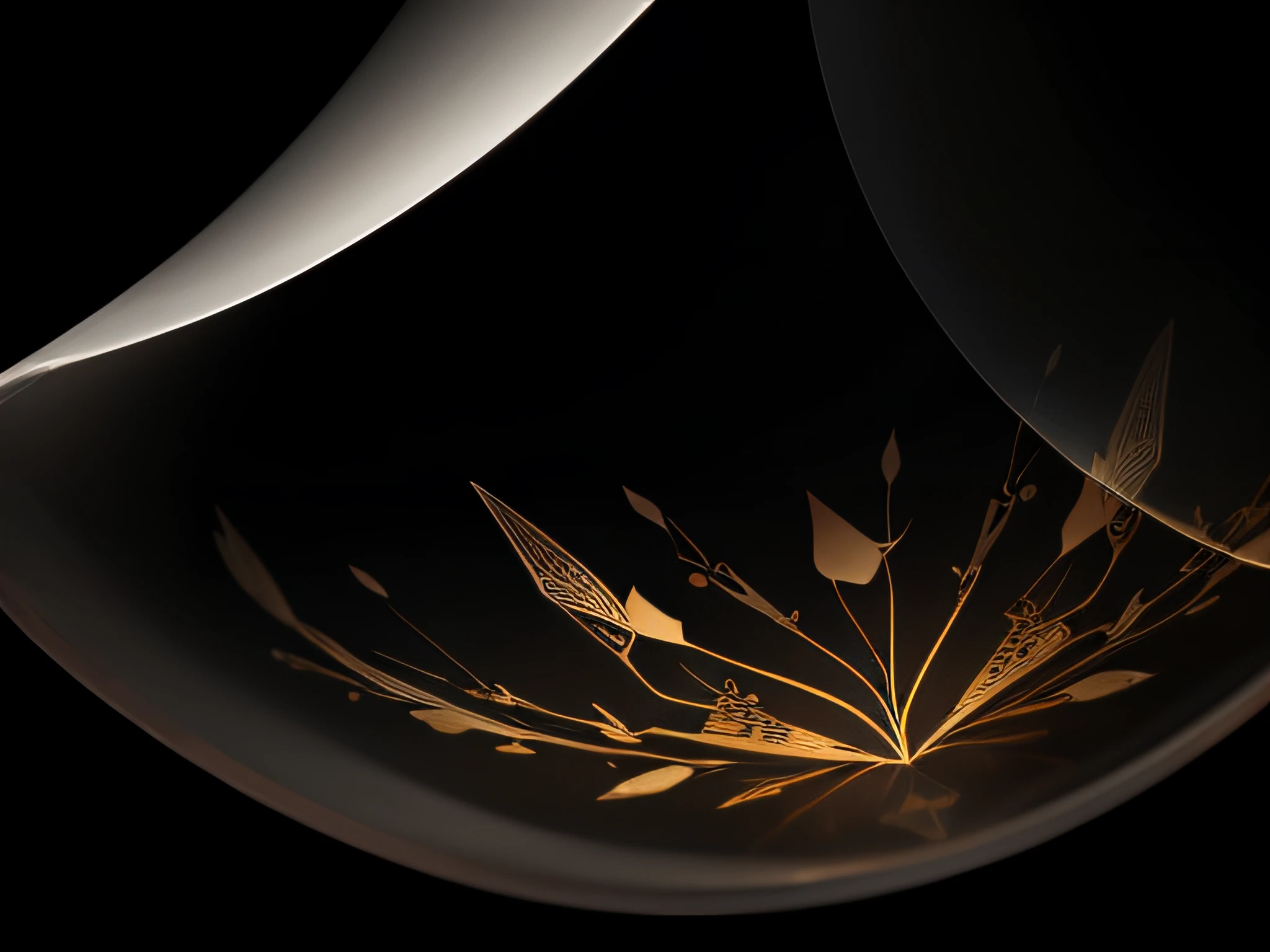 with black background,Transparent decoration,The décor and background blend together,The picture is simple