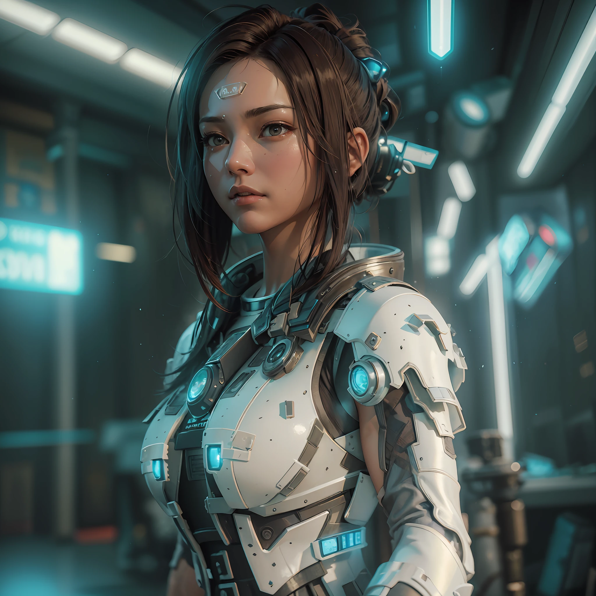 ((Best quality)), ((masterpiece)), (detailed:1.4), 3D, an image of a beautiful cyberpunk female,HDR (High Dynamic Range),Ray Tracing,NVIDIA RTX,Super-Resolution,Unreal 5,Subsurface scattering,PBR Texturing,Post-processing,Anisotropic Filtering,Depth-of-field,Maximum clarity and sharpness,Multi-layered textures,Albedo and Specular maps,Surface shading,Accurate simulation of light-material interaction,Perfect proportions,Octane Render,Two-tone lighting,Wide aperture,Low ISO,White balance,Rule of thirds,8K RAW,