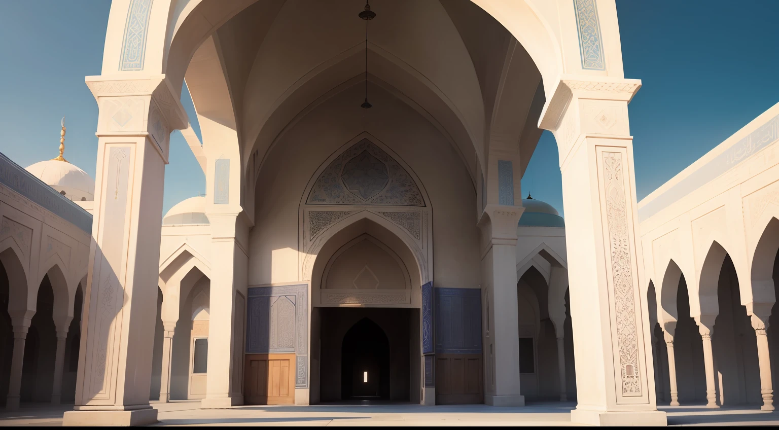 Exterior of the mosque,A majestic,spectacular