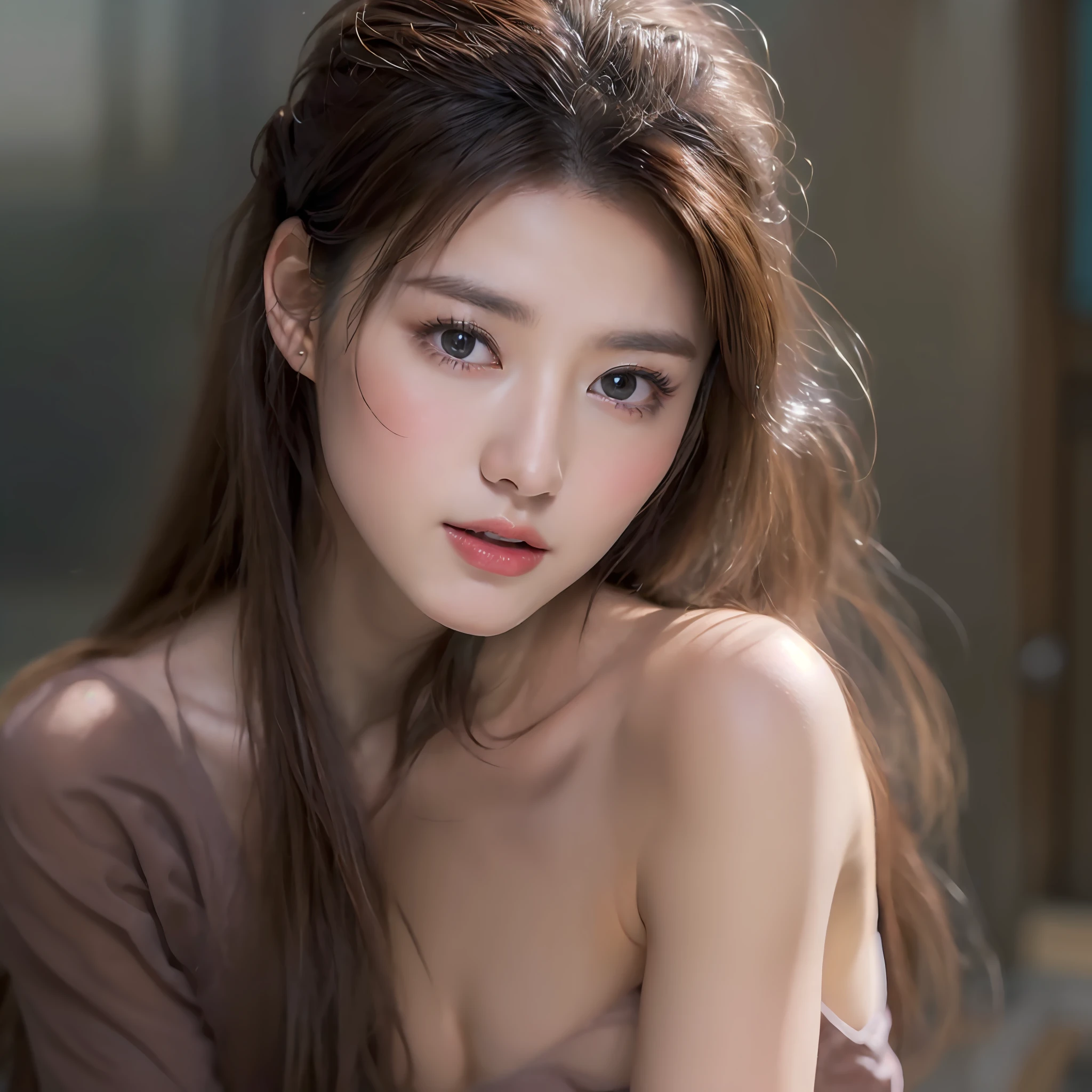 ((top-quality、8k、masterpiece:1.3))、Beautiful woman with perfect figure:1.lender Abs:1.3、((dark brown hair、small tit2))、Highly detailed facial in texture、A detailed eye、二重まぶた、Masterpiece、portlate