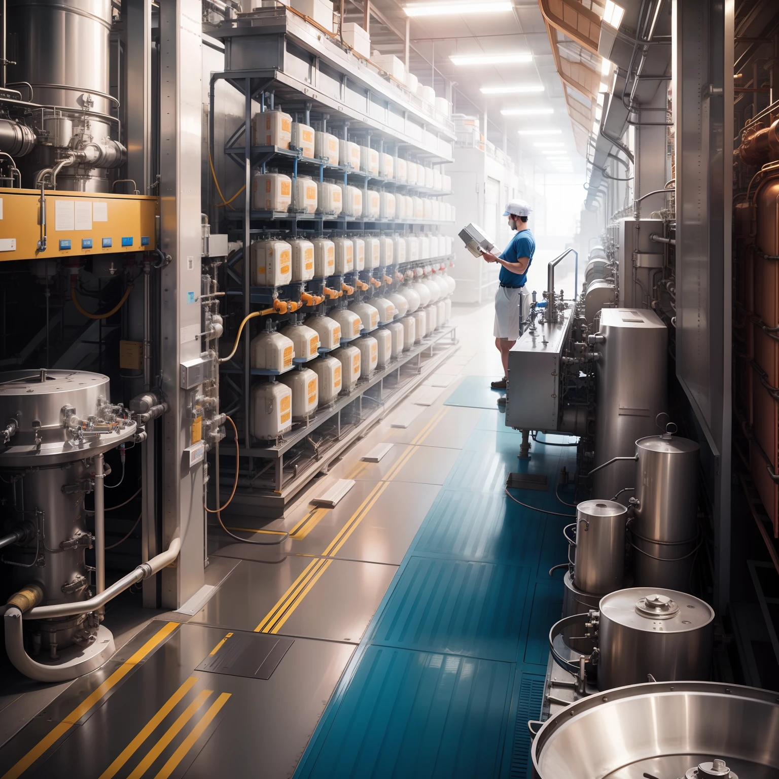 Beverage production company factory employee