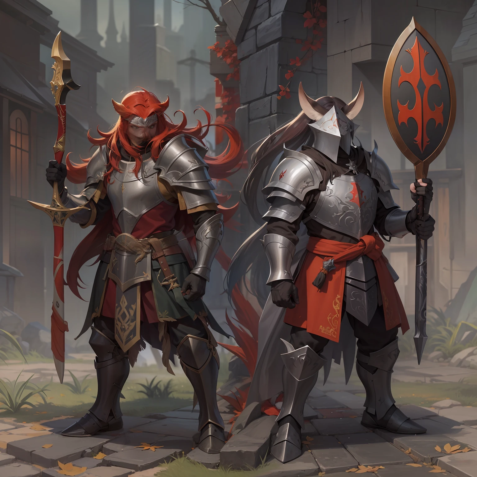 /imagine prompt: drawing Warrior armor black red white sword halberd::3.4 --v 4/imagine prompt: hybrid board, peccary and domestic pig, using wood, nail, iron, steel, metal and leather armor, using a curved sword, maximum details, rain, forest, pokemon anime style:: --v 4/imagine prompt: desenho Guerreiro armadura preto vermelho branco espada alabarda::3.4 --v 4hybrid boar, peccary and domestic pig,usando uma armadura de madeira, prego, ferro, steel, metal e couro, utilizando uma espada curva, maximo de detalhes, chuva,floresta, estilo pokemon animehybrid design of a thief, monk, warlock and barbarian with red hair, green eyes, a scar, red armor, a staff and a ring, fantasy, artstation, trending, cgsociety, much wow, octane render unreal engine 5, pathum hybrid drawing of thief, monge, Wizard and barbarian with red hair, olhos verdes, uma cicatriz, armadura vermelha, um cajado e um anelA Paladin who has betrayed the order and is now a Necromancer Paladin who uses Conjurations to have dead alive to assist in combat with a sword with an ice enchantment and who is an Imperial from the TES IV Oblivion game series with the Empire symbol on armor, DCrie drawing of the Crusader using the mace and the Torrean shield hybrid drawing of thief, monge, Wizard and barbarian with red hair, olhos verdes, uma cicatriz, armadura vermelha, um cajado e um aneldesenho Guerreiro armadura preto vermelho branco espada alabarda