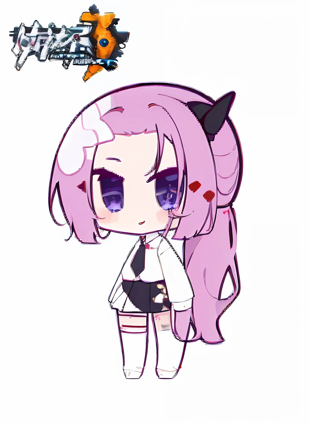 high high quality， tmasterpiece，one-girl，whaite hair，red eyes，White high ponytail，full bodyesbian，white  skirt