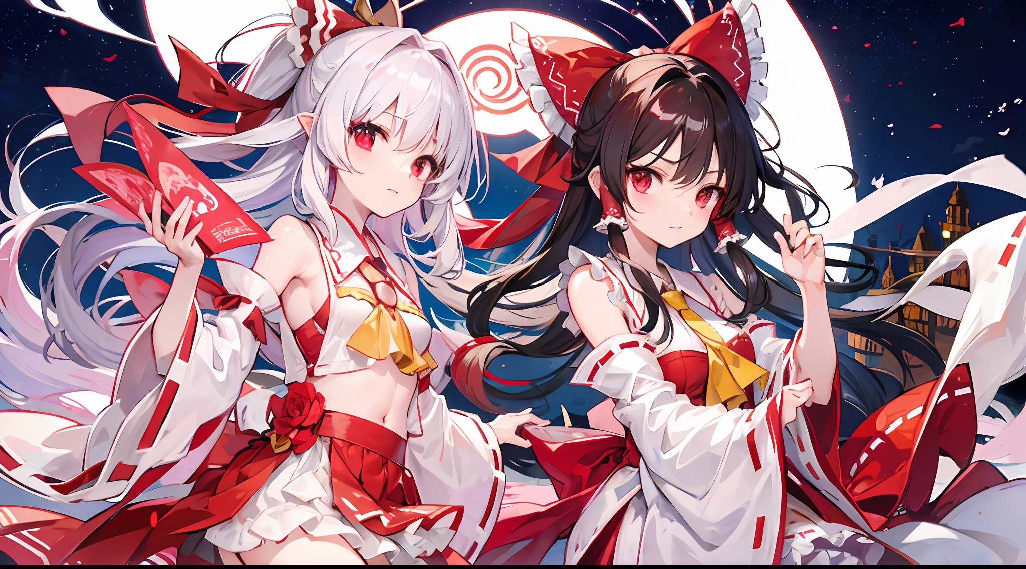 Hakurei Reimu and Remilia Scarlet