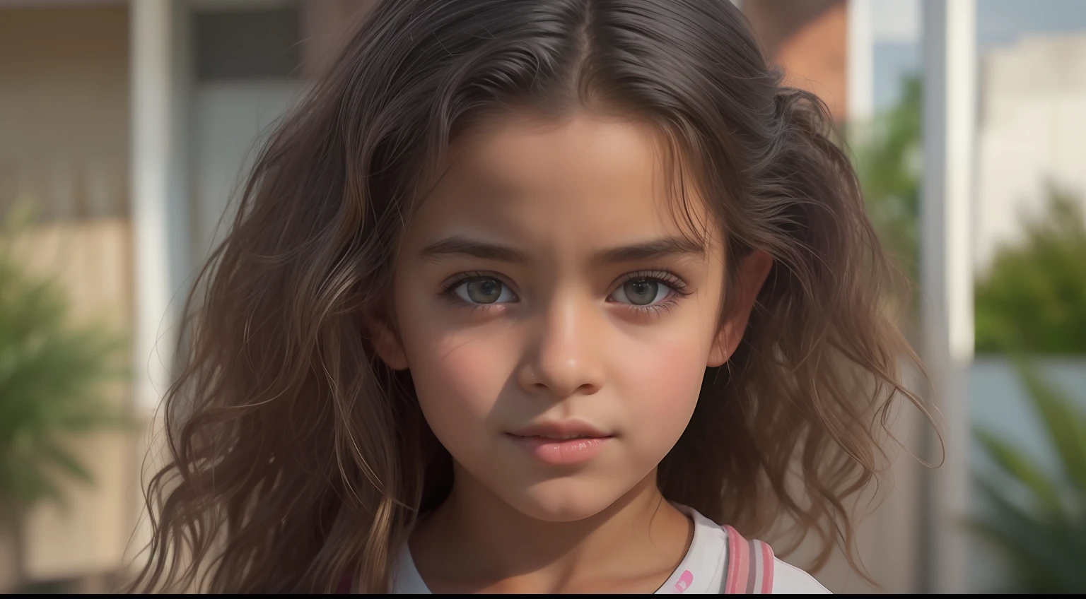 Generate a highly detailed and realistic image of a girl from Mauritius. The girl should have authentic Mauritius features, including hair, skin, and face. House background. Hyper-realistic