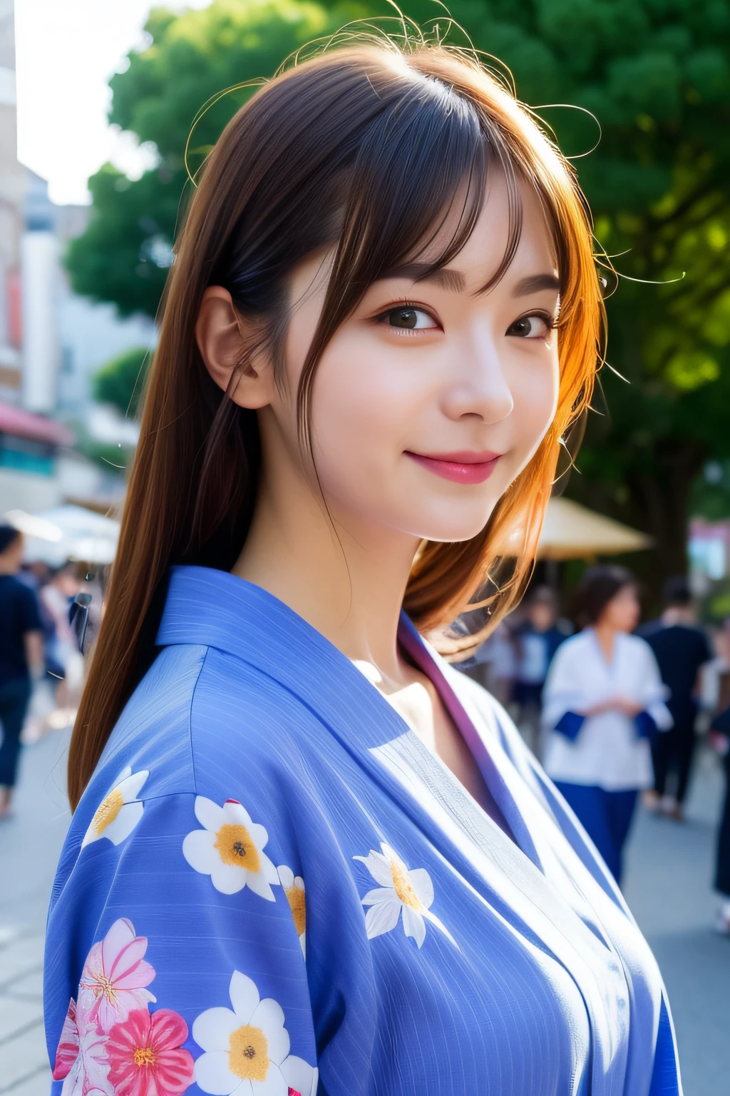 Close up photo of a girl、Brown hair、、Hot spring in the background、Natural hot springs
Highest Quality、realisitic、Photorealsitic、(intricate detailes:1.2)、(delicate detail)、(ciinematic light、best quality backlight)、Clear Line、foco nítido、Lifelike face、Detailed face
Unity 8K Wallpapers、超A high resolution、(Photorealsitic:1.4)、looking at the viewers、full body Esbian、matsuri、In the street、(Japan floral yukata)