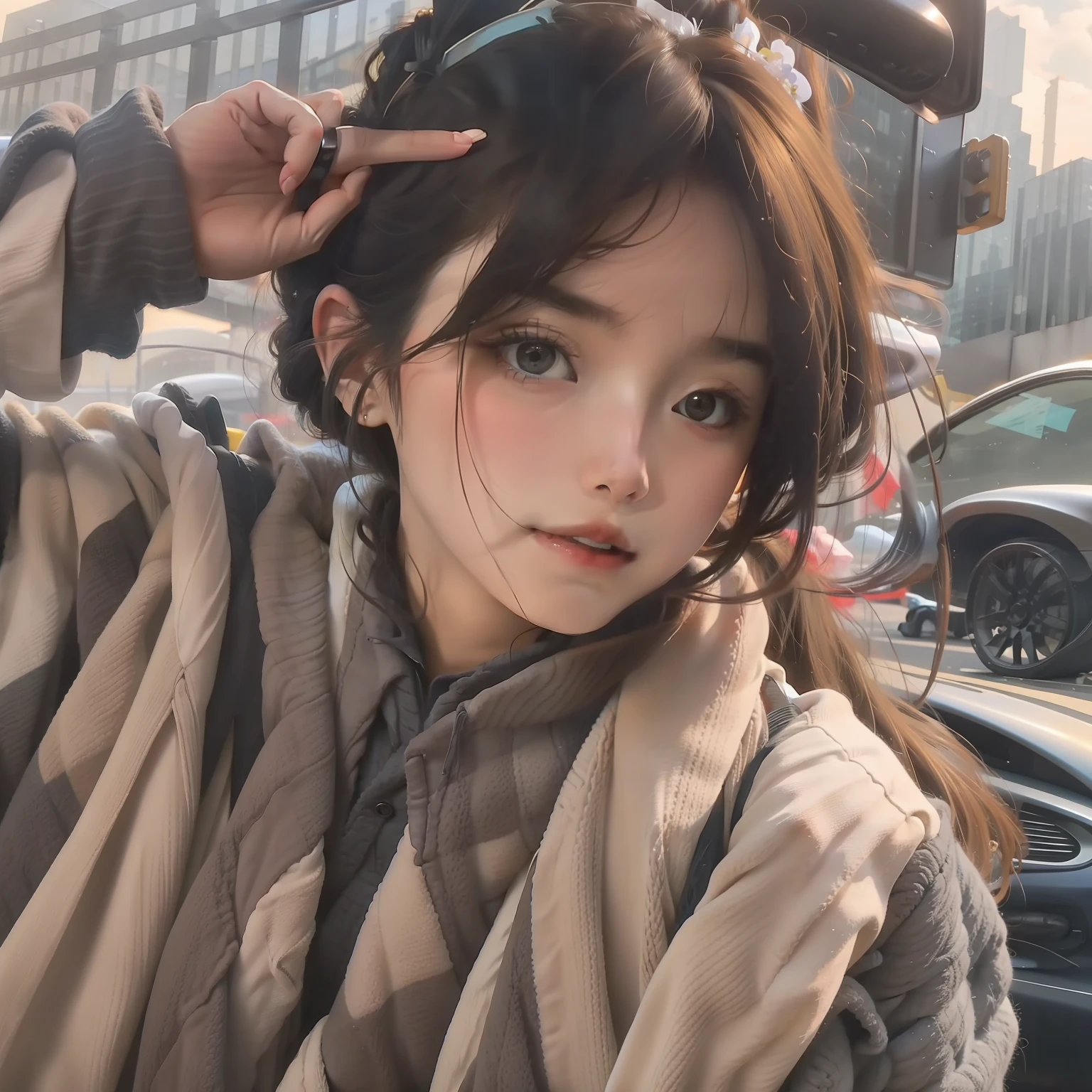A beautiful girl who doesn't hang on at all