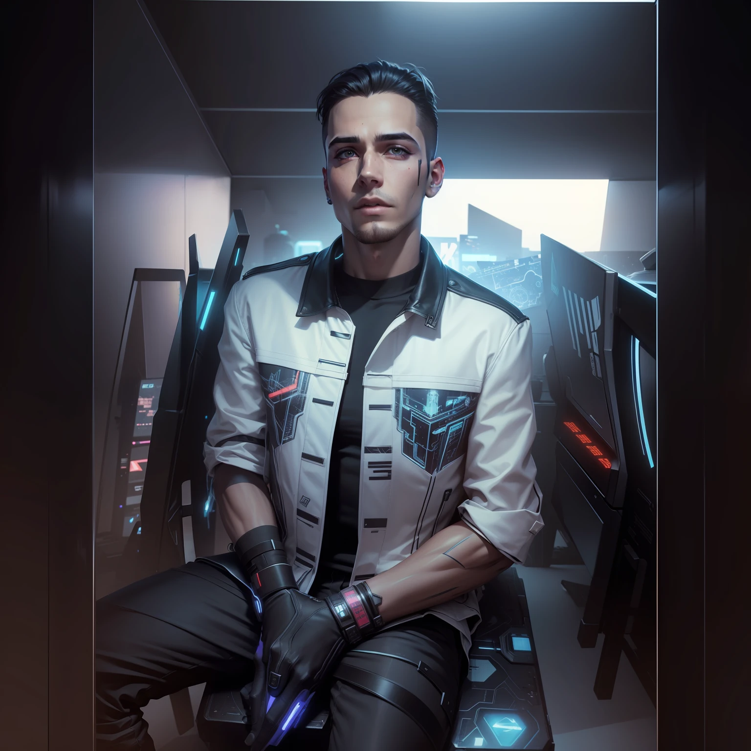 Change Background cyberpunk handsome boy realistic face ,8k , ultra realistic